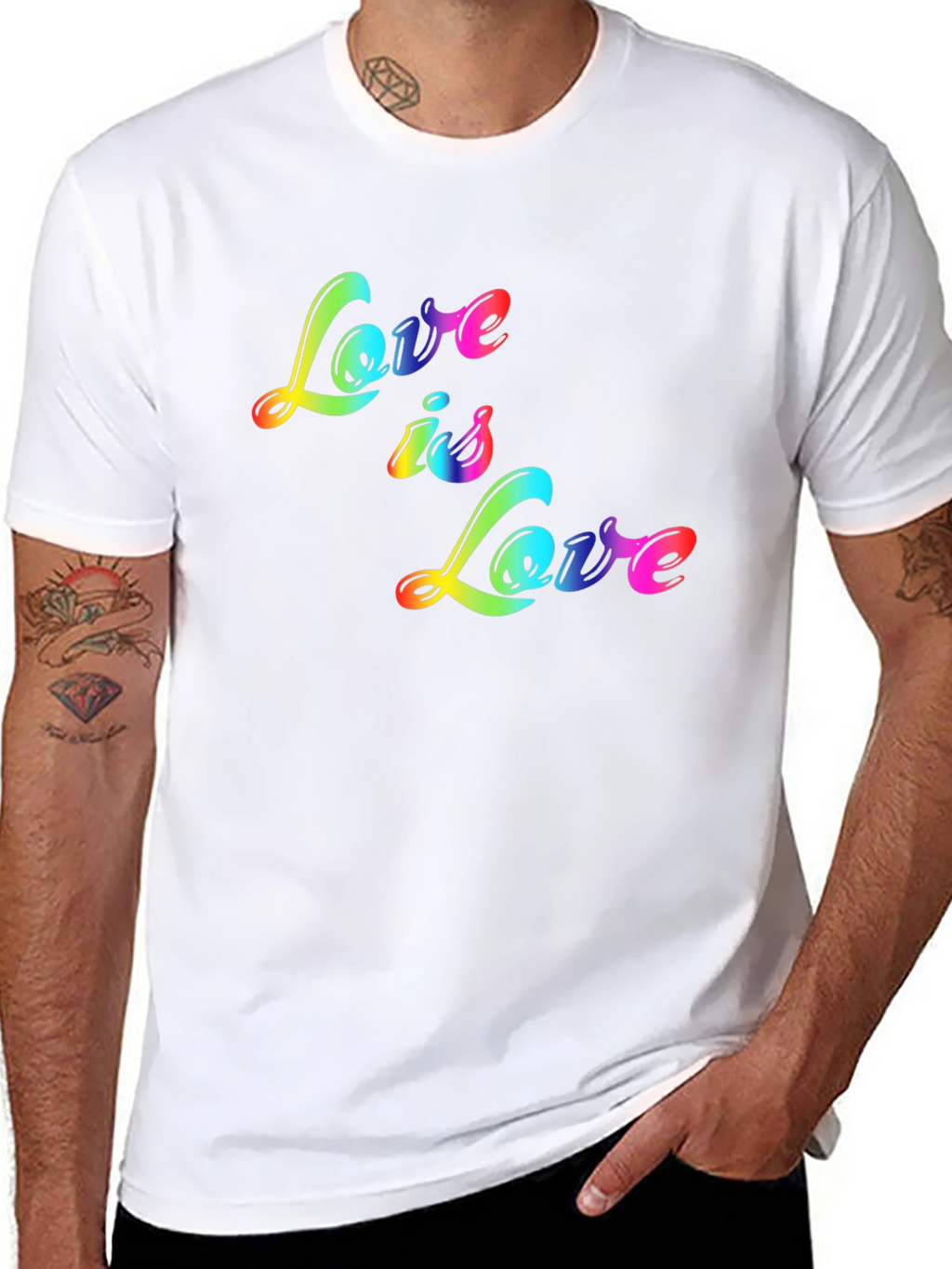Love is Love Rainbow Graphic Tee