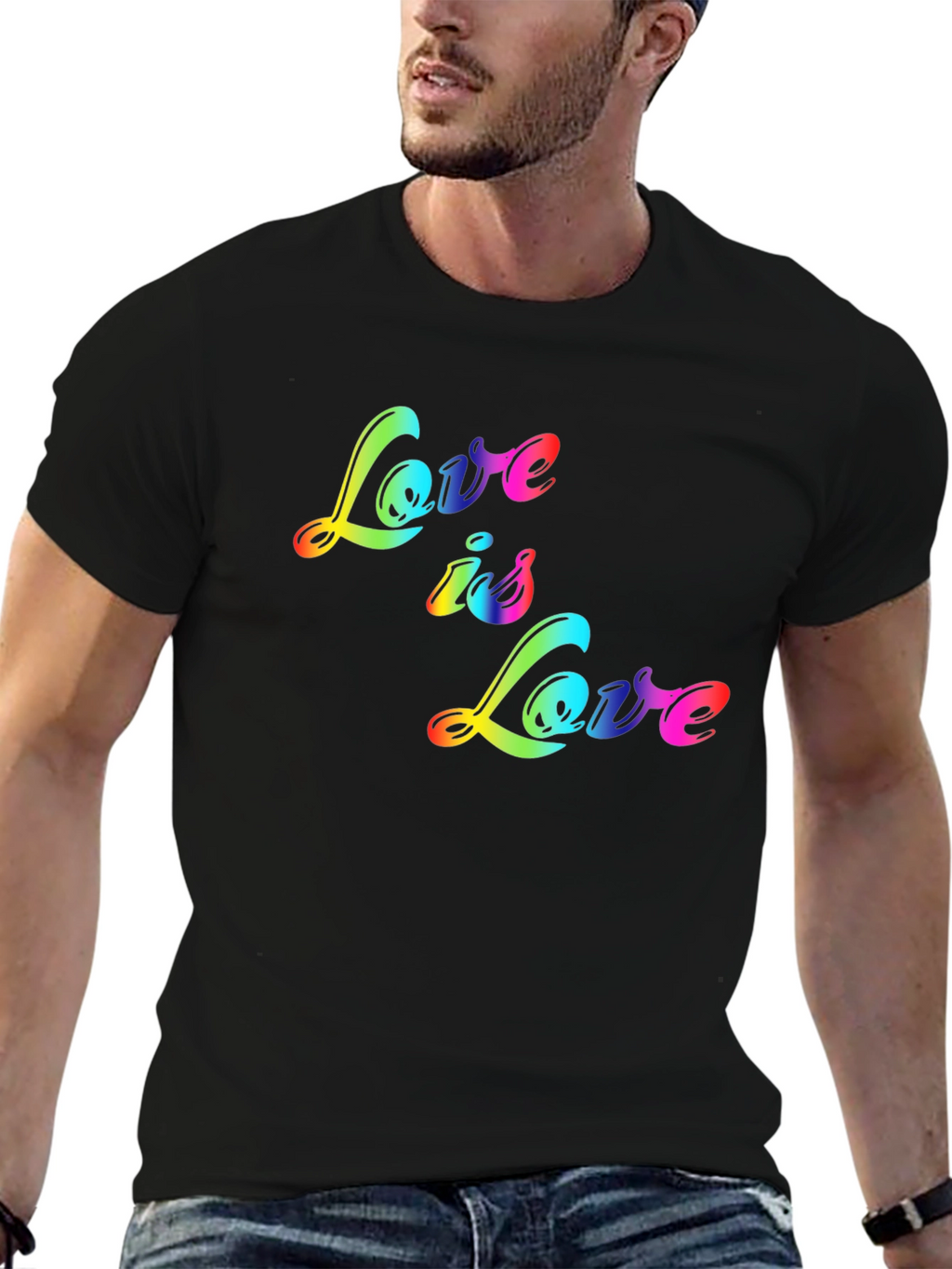 Love is Love Rainbow Graphic Tee