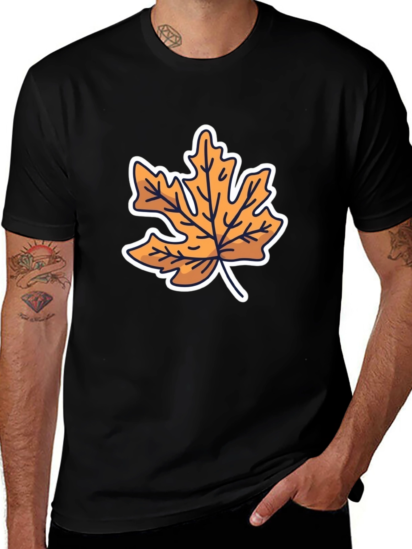 Autumn Leaf Graphic Tee - Stylish Fall Fashion