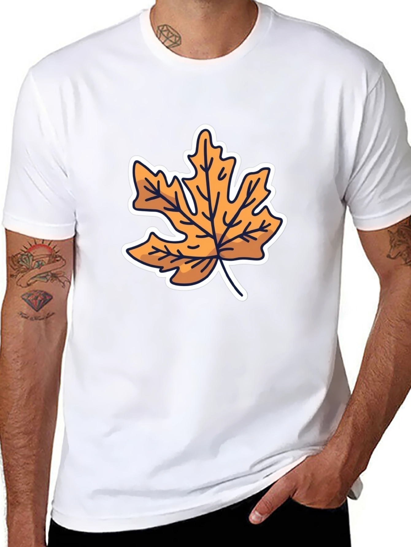 Autumn Leaf Graphic Tee - Stylish Fall Fashion