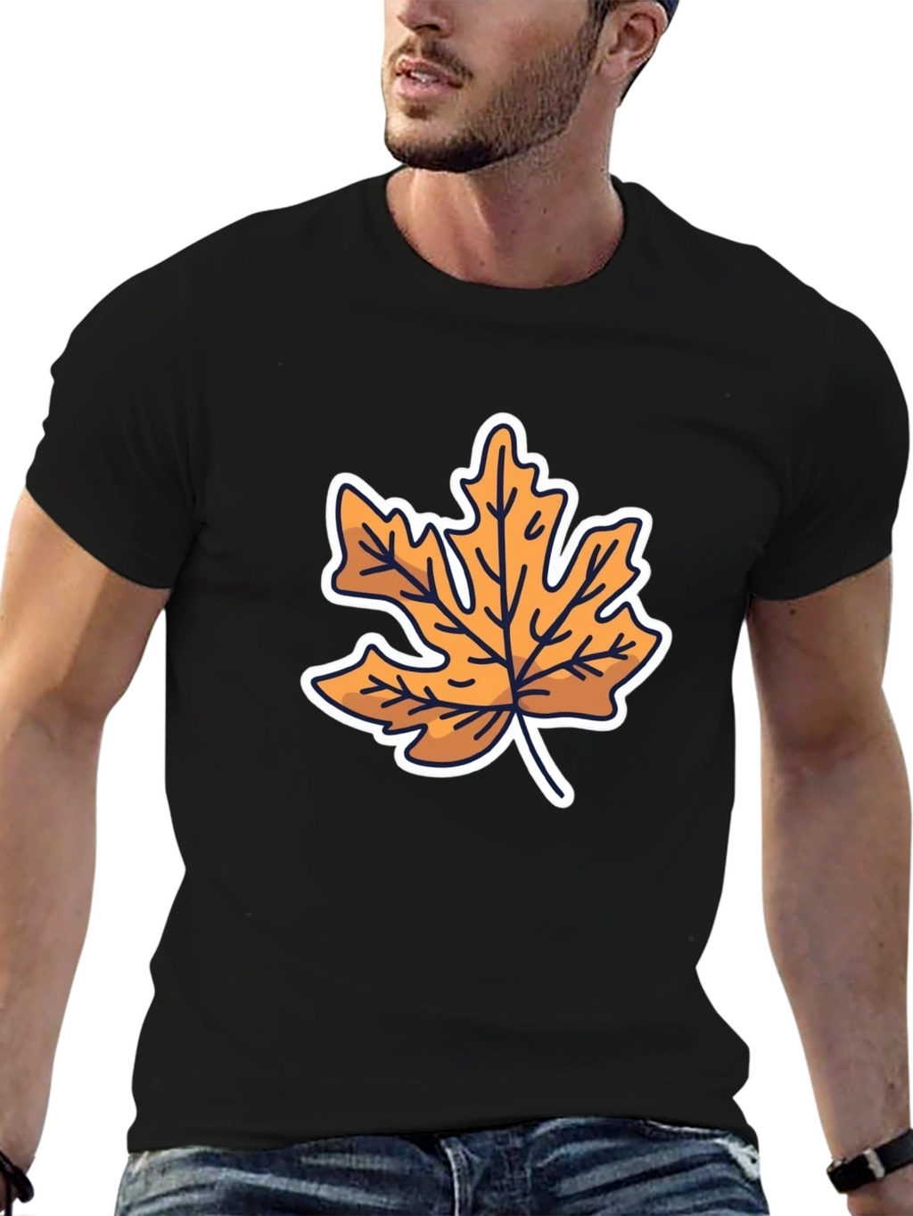 Autumn Leaf Graphic Tee - Stylish Fall Fashion