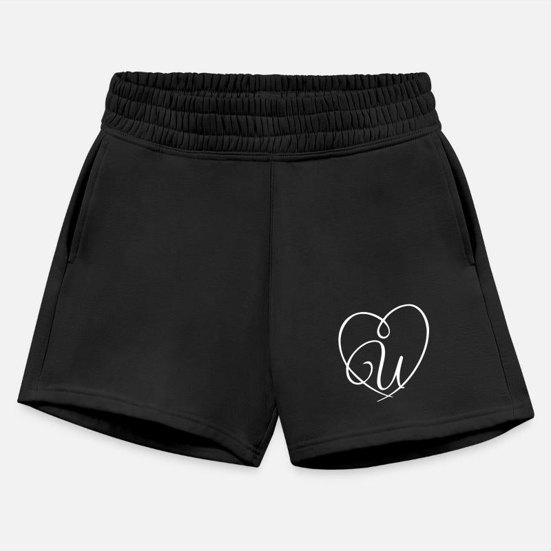 Letter U Heart Calligraphy