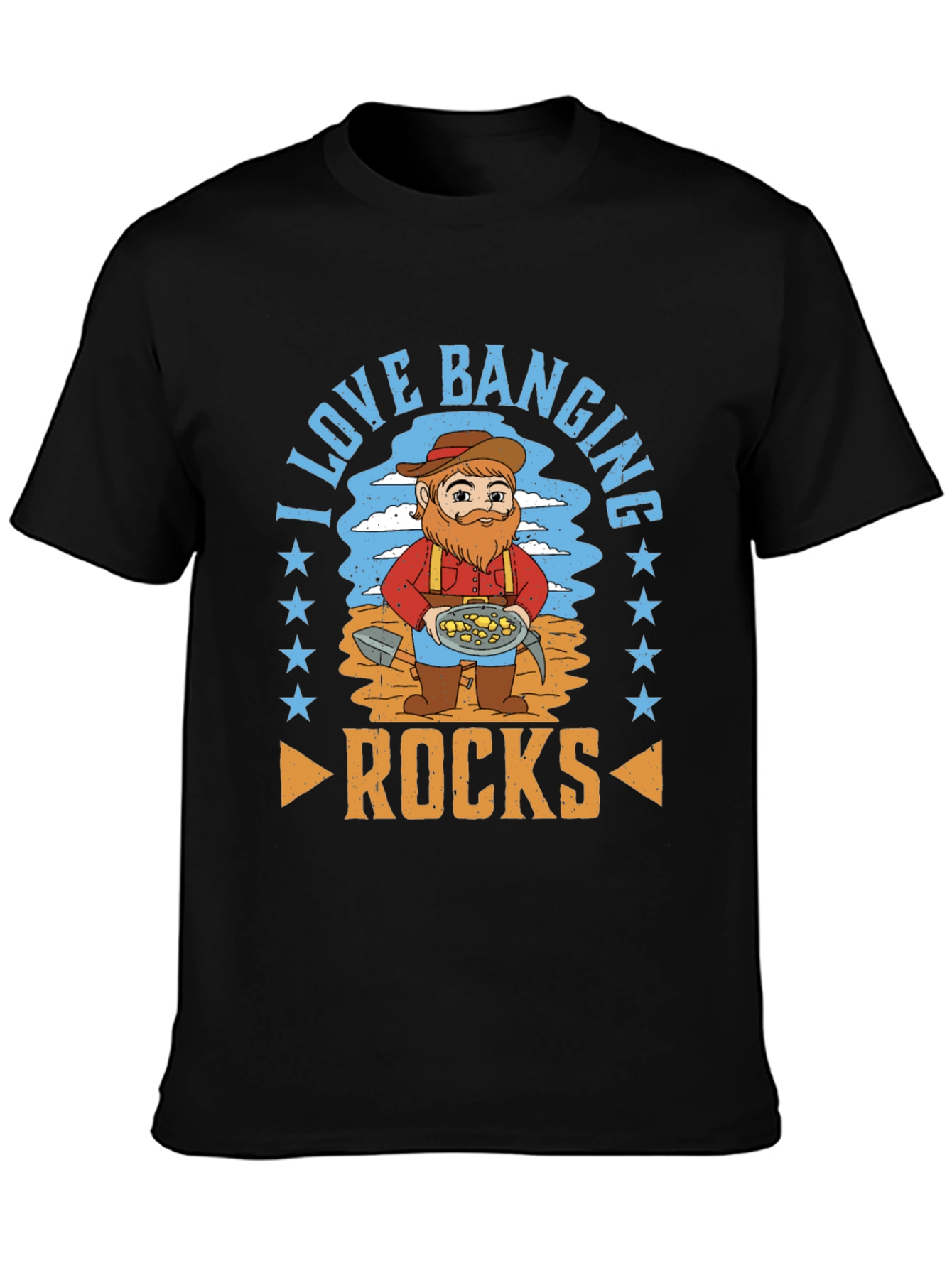 I Love Banging Rocks Funny T-Shirt