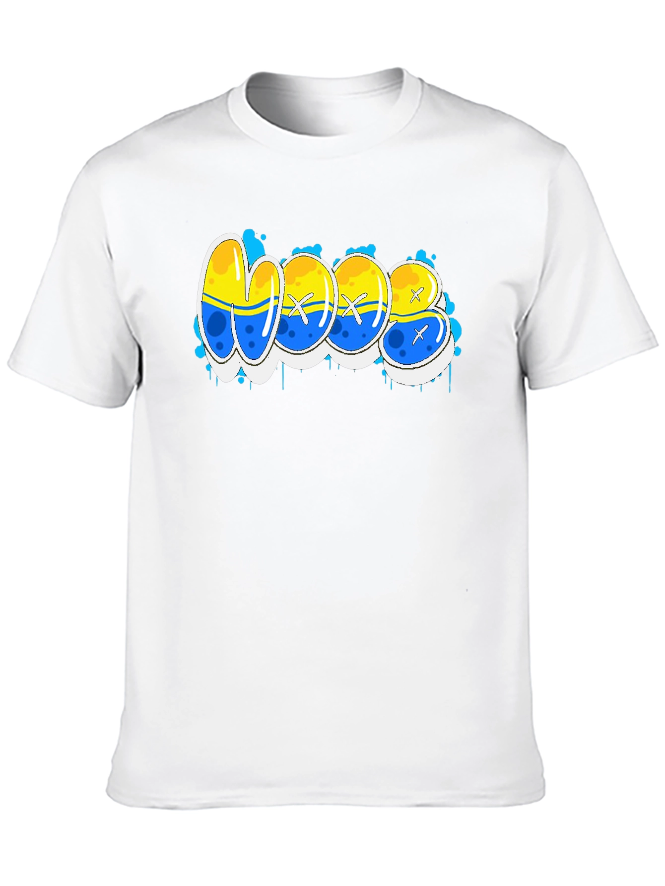 Cool WOOB Graffiti Style Graphic T-Shirt