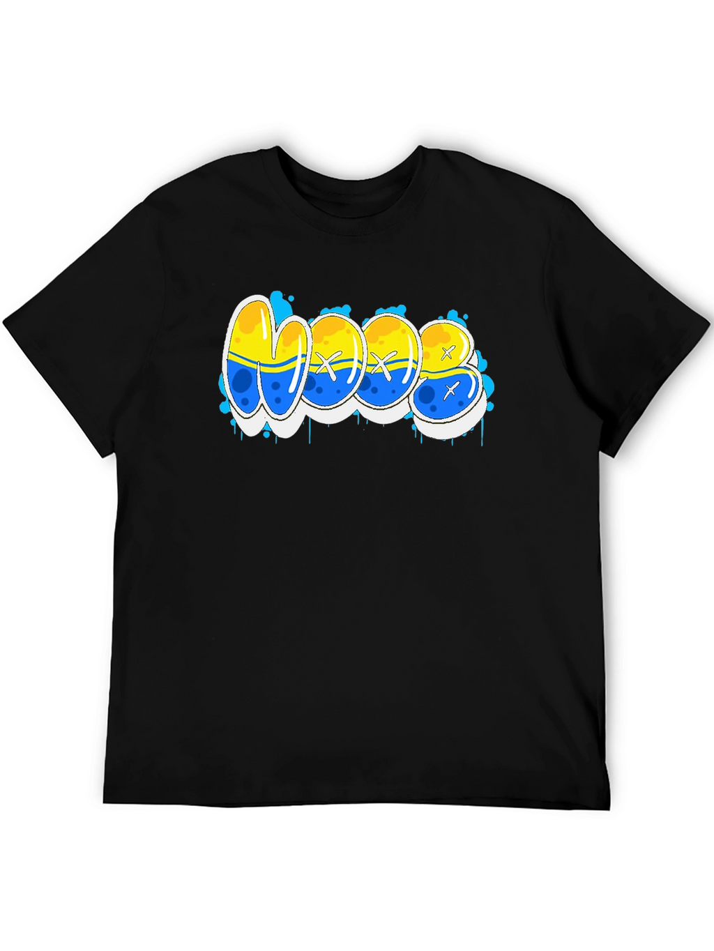 Cool WOOB Graffiti Style Graphic T-Shirt