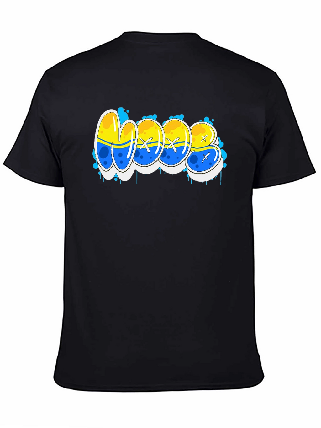 Cool WOOB Graffiti Style Graphic T-Shirt