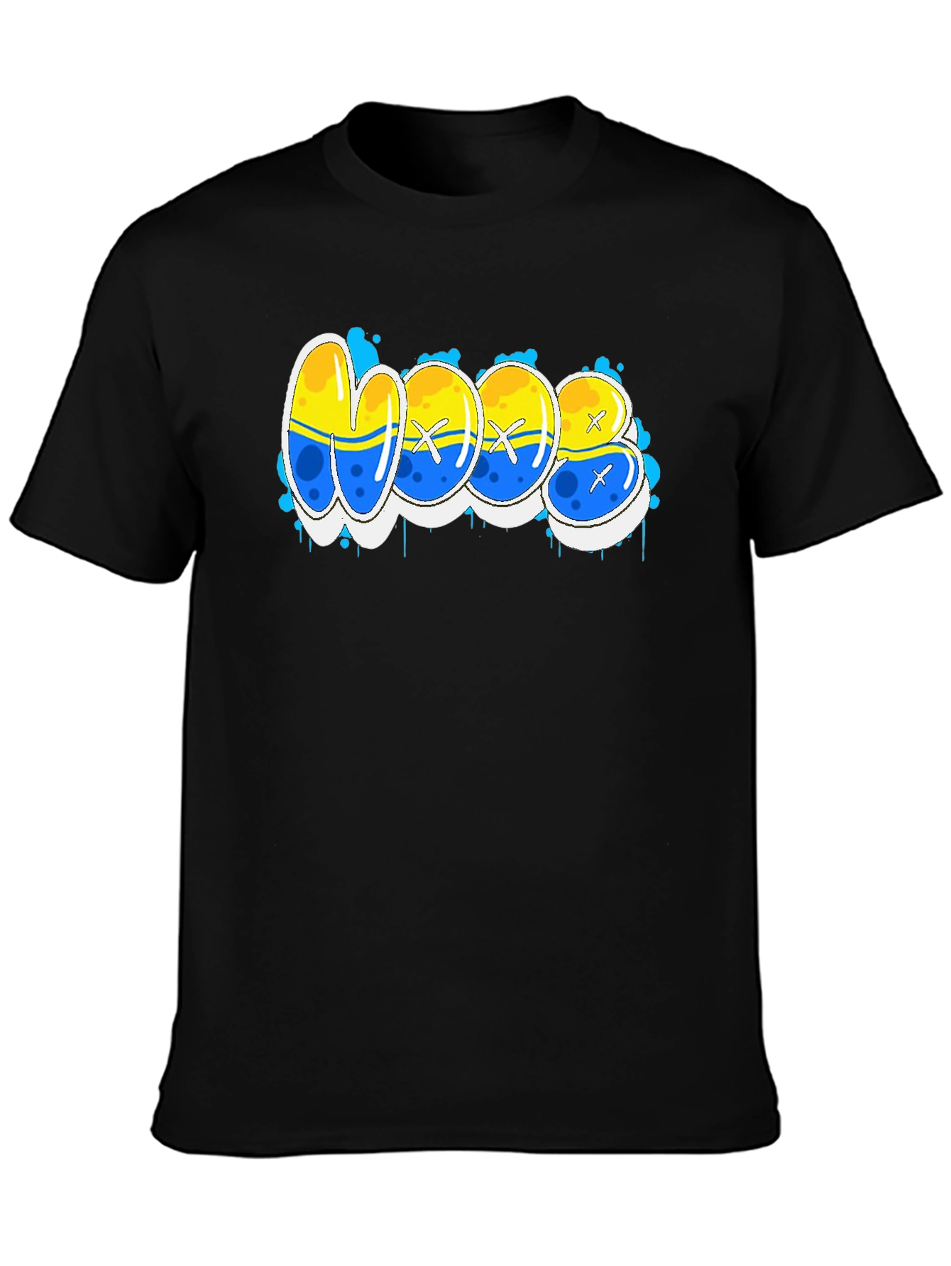 Cool WOOB Graffiti Style Graphic T-Shirt