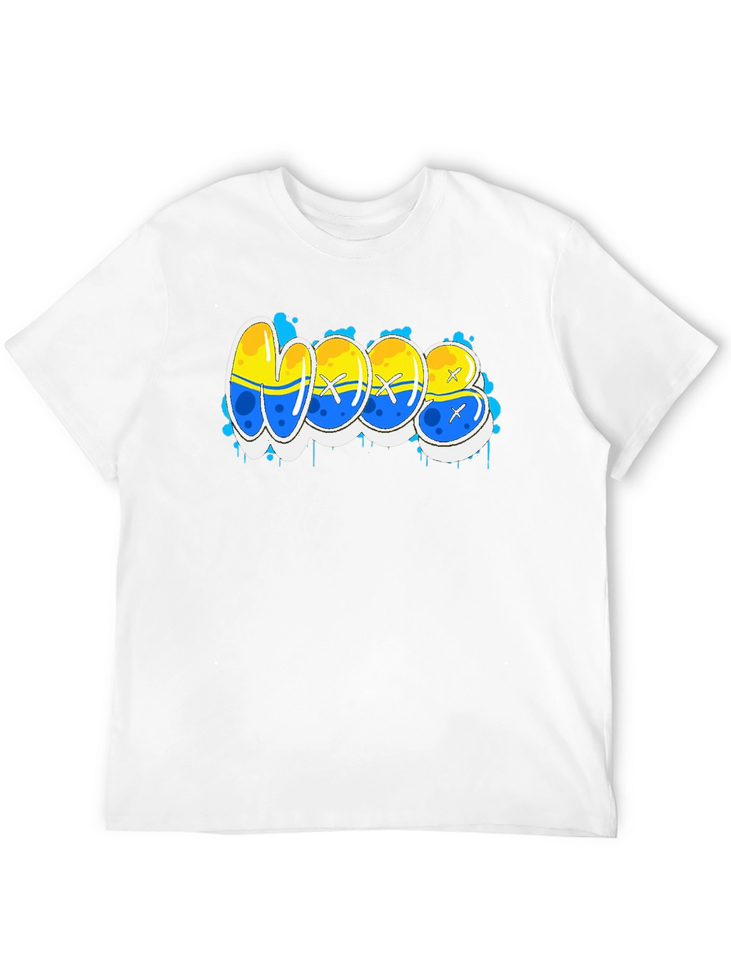 Cool WOOB Graffiti Style Graphic T-Shirt