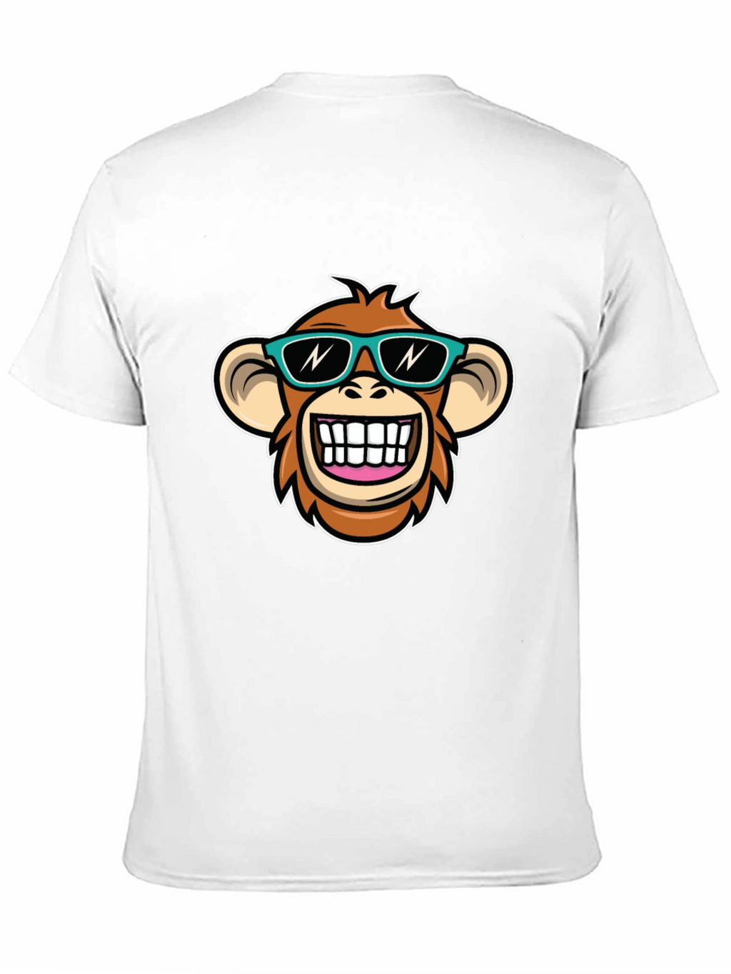 Cool Monkey Graphic T-Shirt - Black Crew Neck Tee