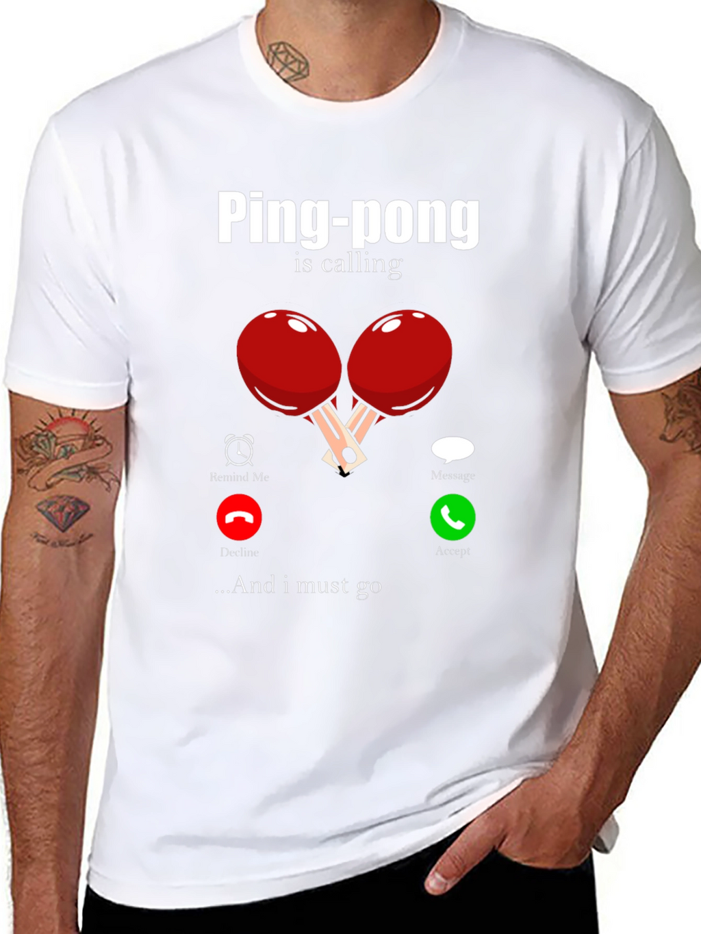 Ping-Pong Is Calling Mens T-Shirt