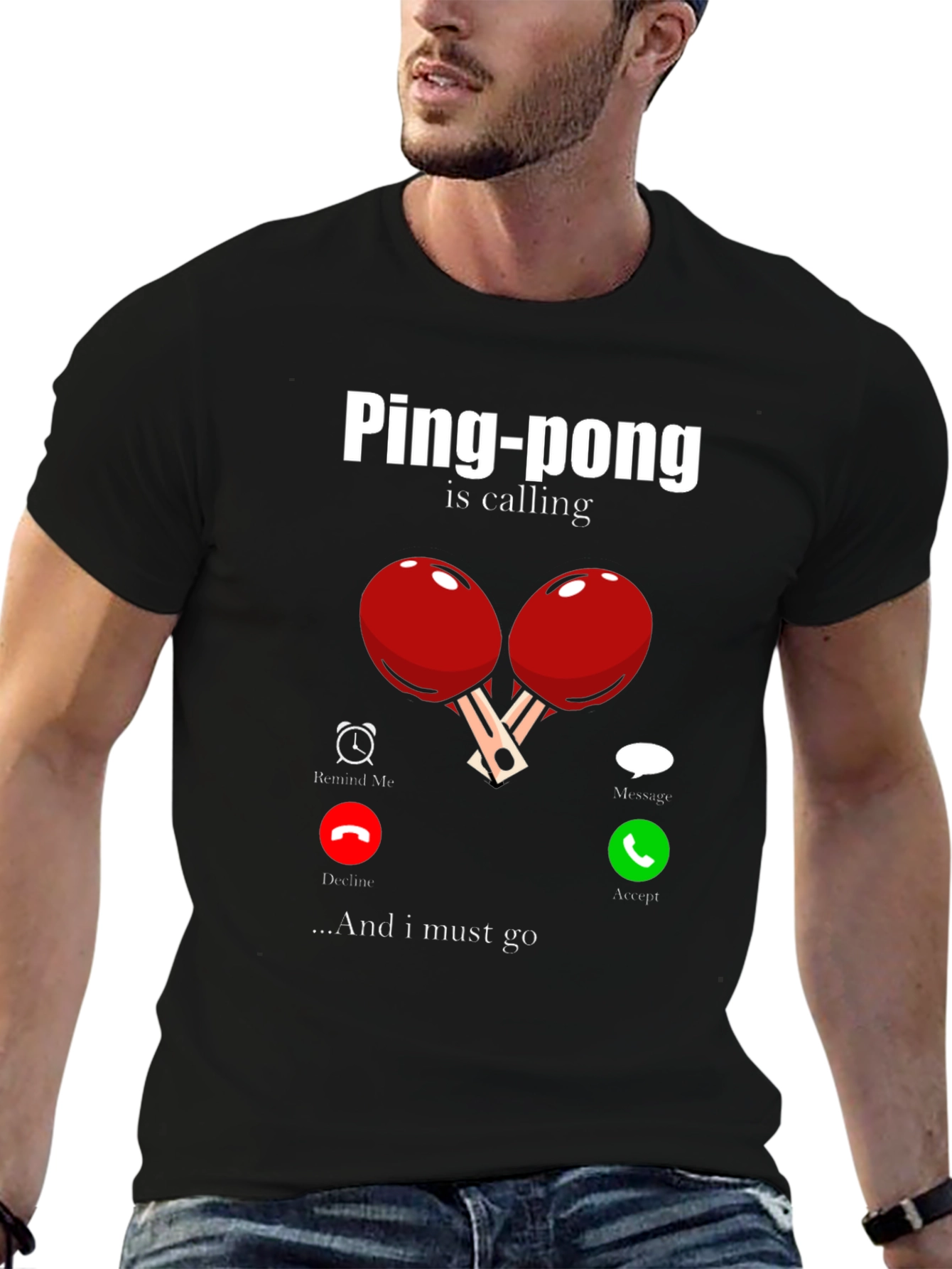 Ping-Pong Is Calling Mens T-Shirt