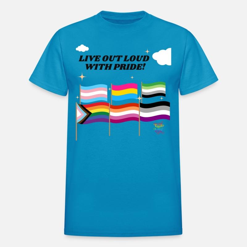 Live Out Loud With Pride Flags - LGBTQIA+ Pride
