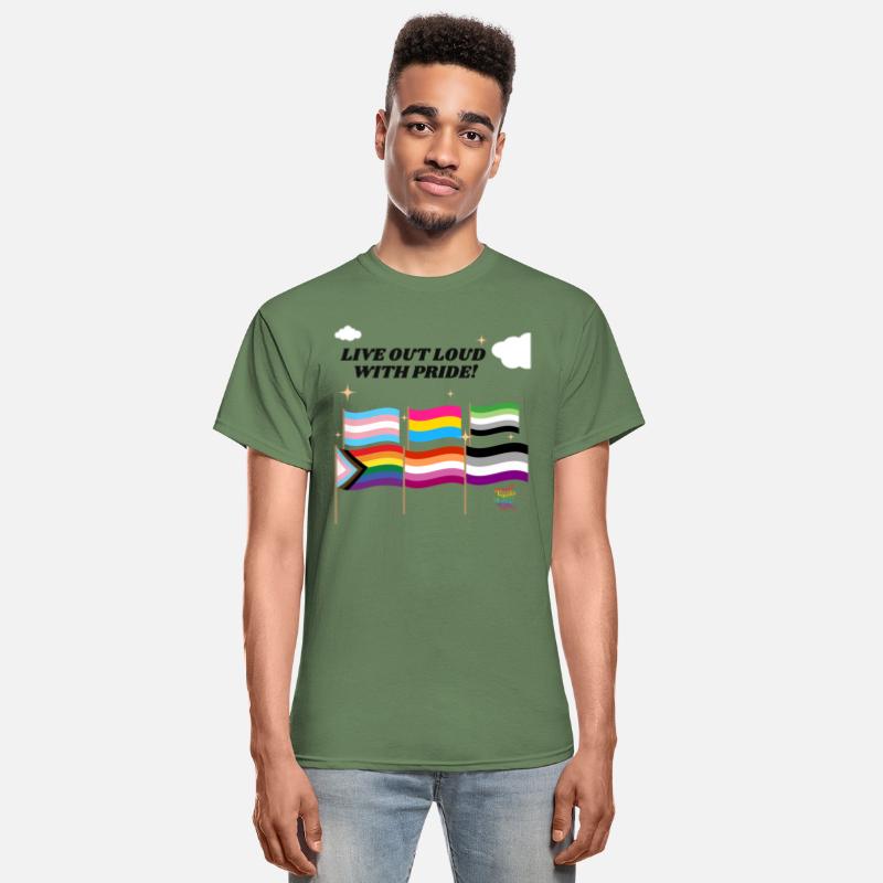 Live Out Loud With Pride Flags - LGBTQIA+ Pride