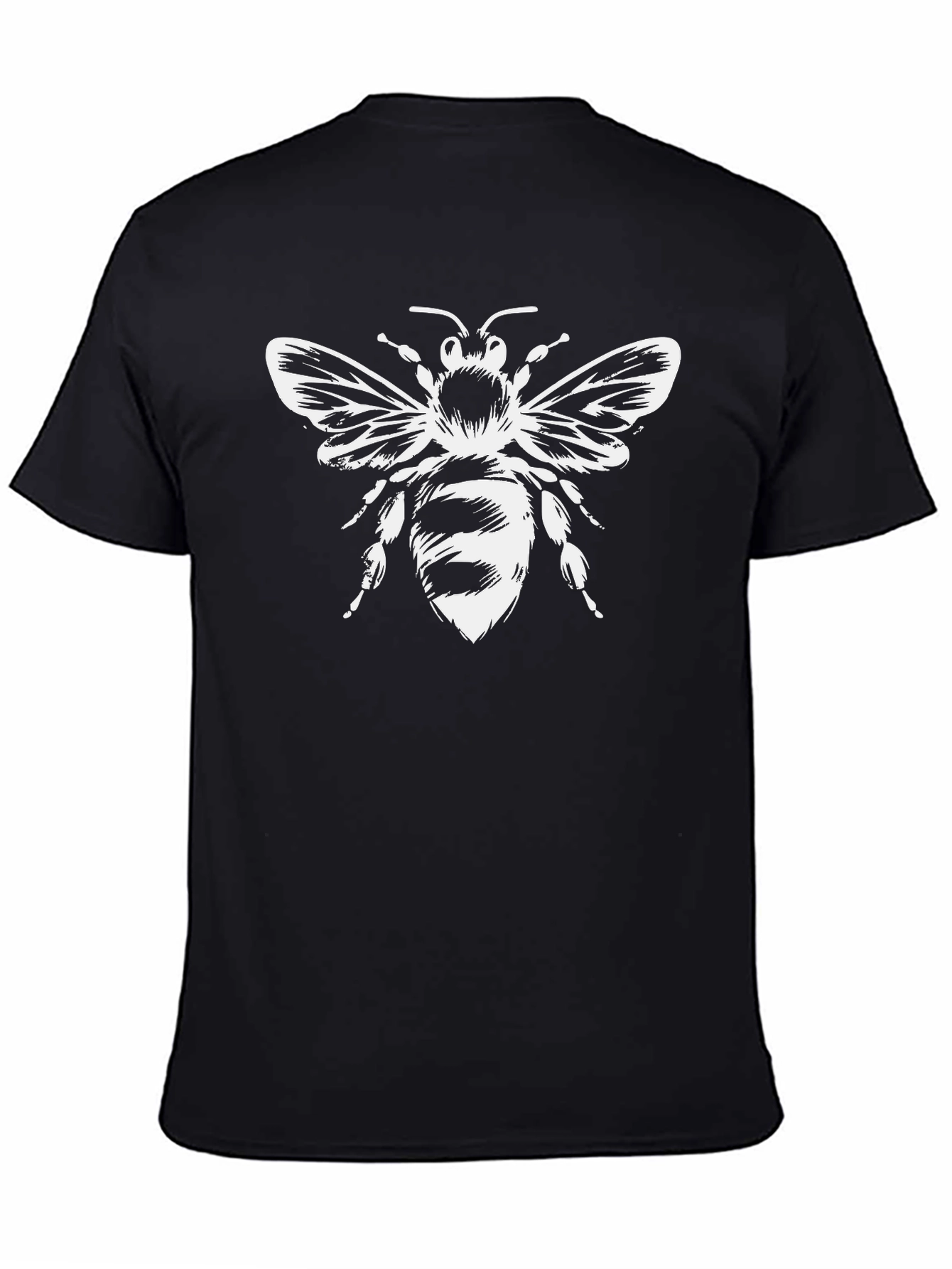 Black Bee Graphic Tee - Stylish Insect Design