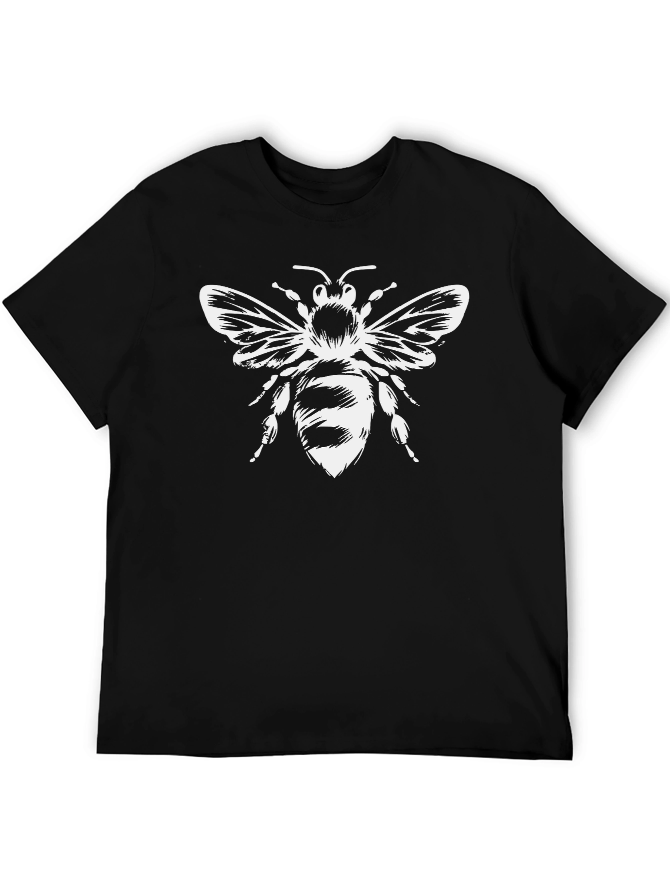 Black Bee Graphic Tee - Stylish Insect Design