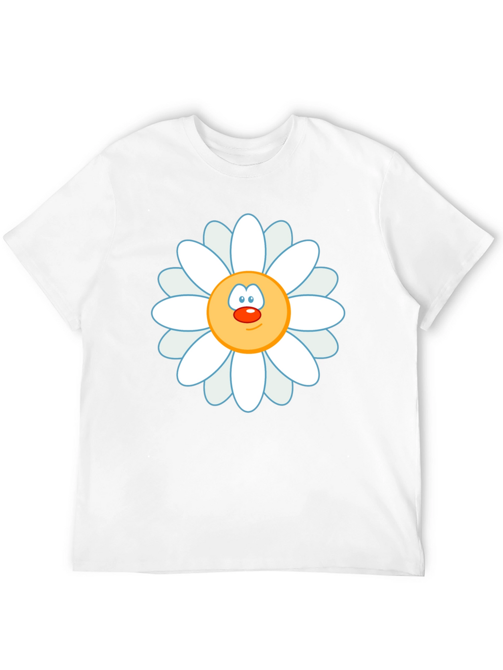 Daisy Face Graphic Black T-Shirt