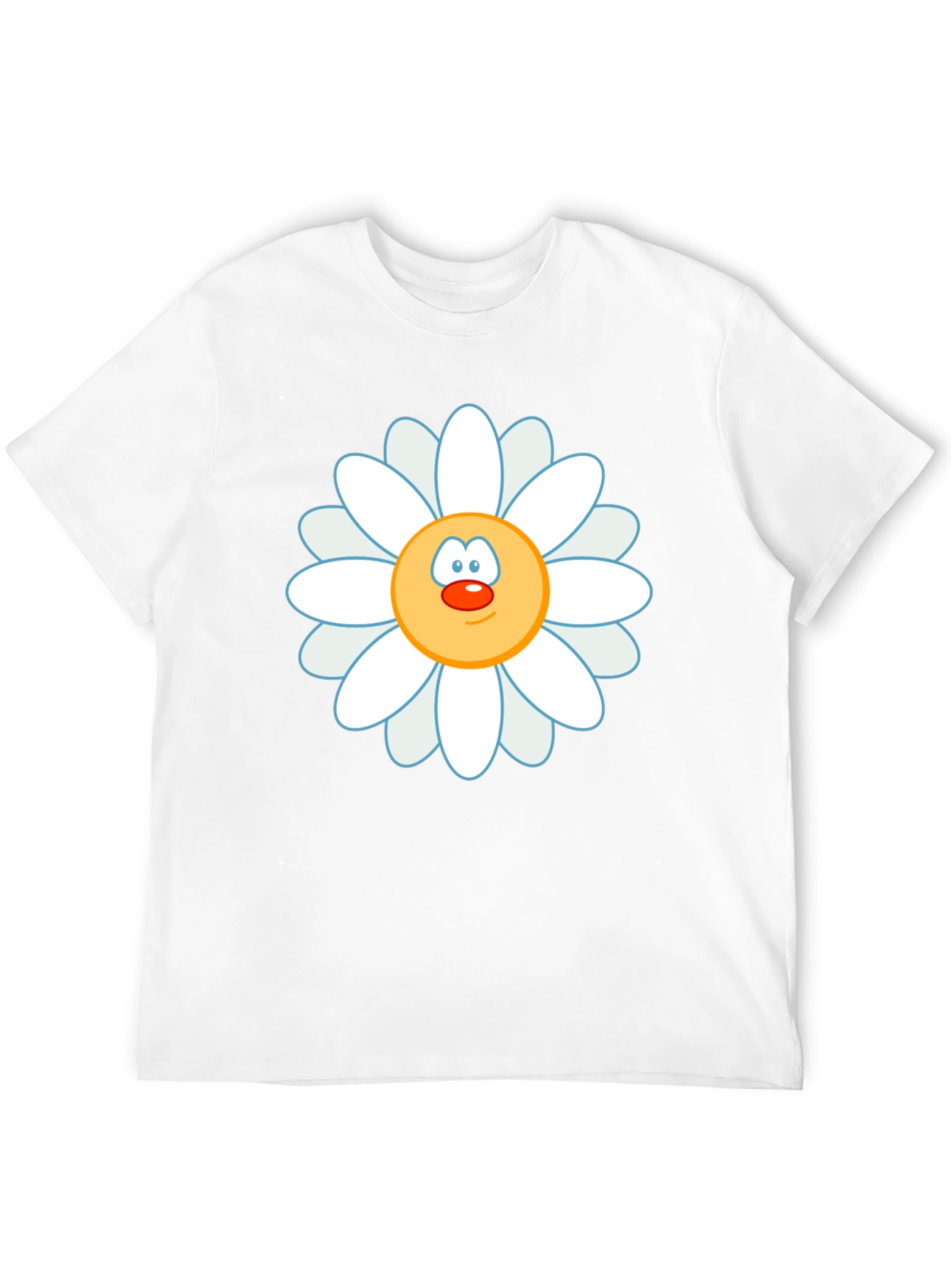 Daisy Face Graphic Black T-Shirt