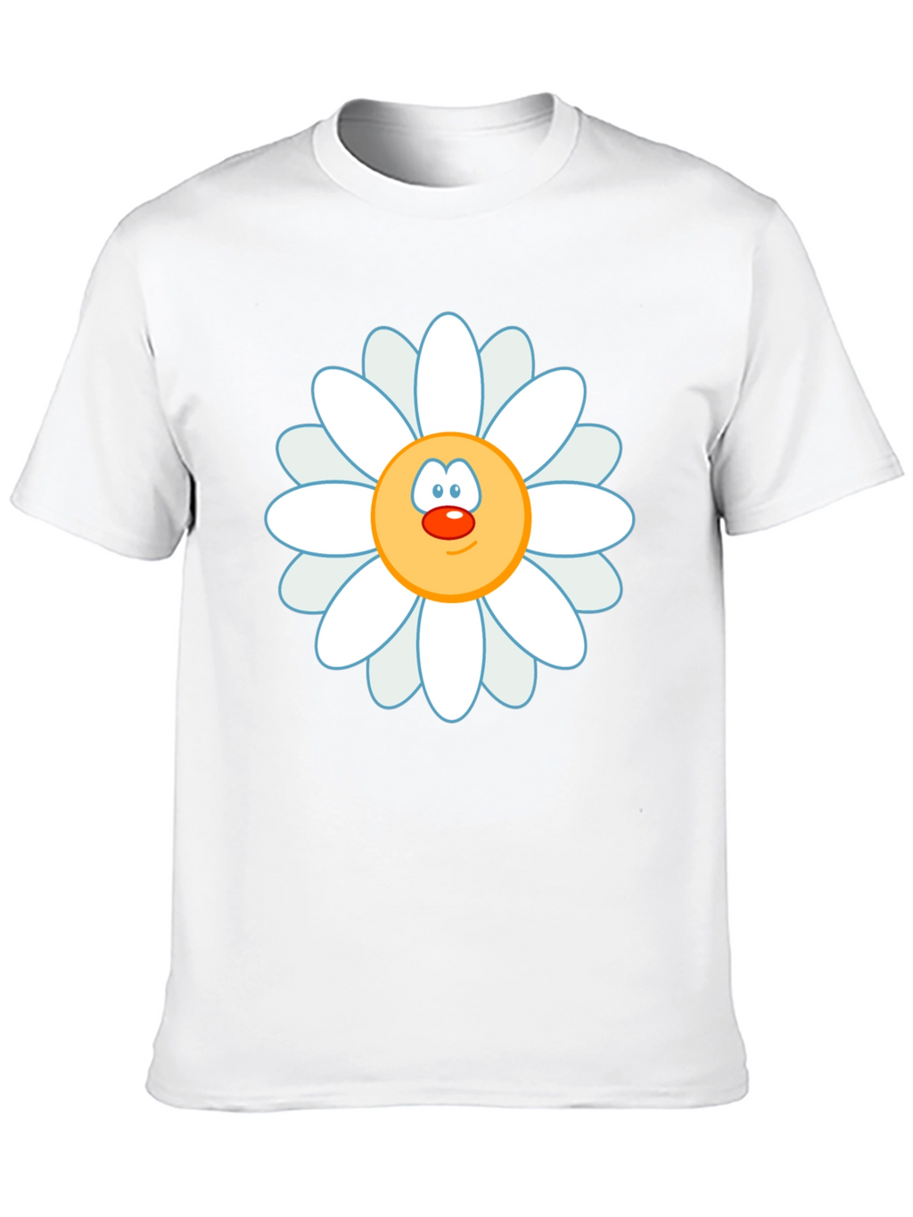 Daisy Face Graphic Black T-Shirt