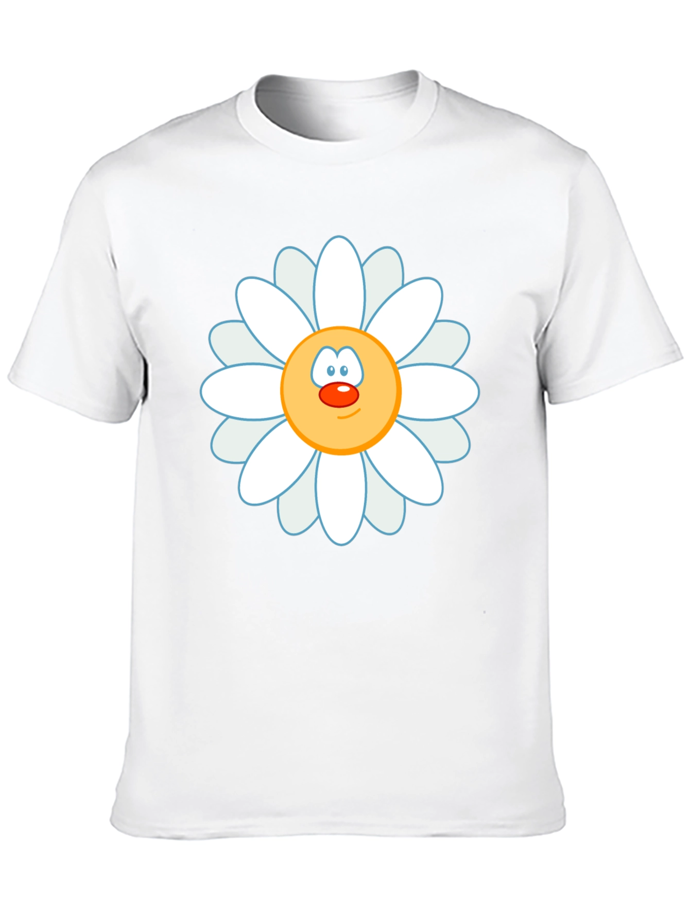 Daisy Face Graphic Black T-Shirt