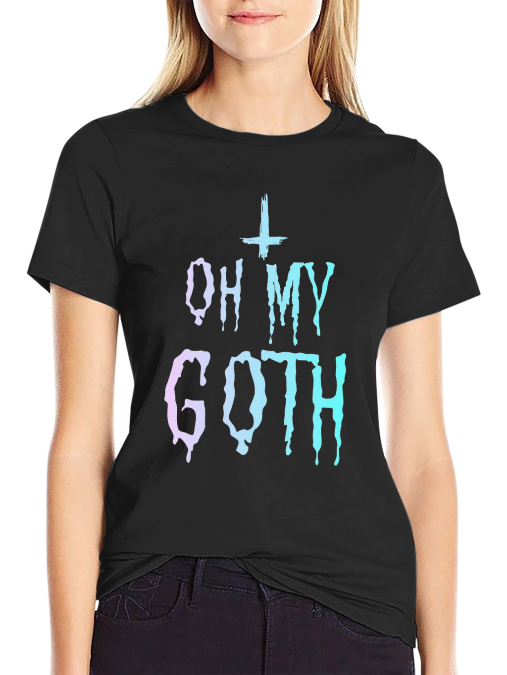 Oh My Goth Graphic Tee - Trendy Gothic Style