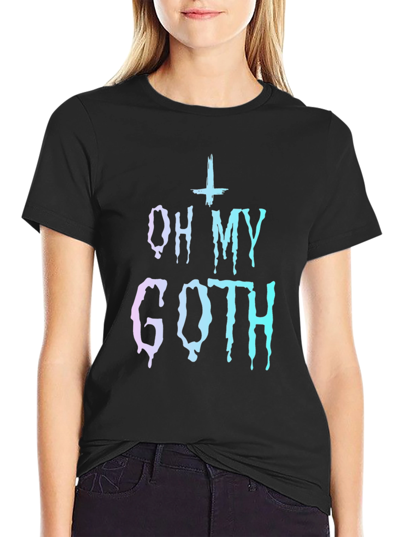 Oh My Goth Graphic Tee - Trendy Gothic Style