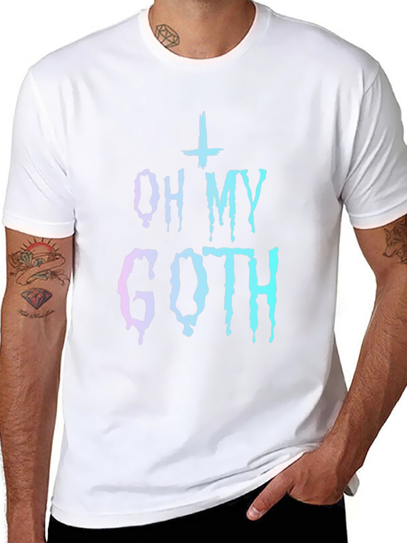 Oh My Goth Graphic Tee - Trendy Gothic Style