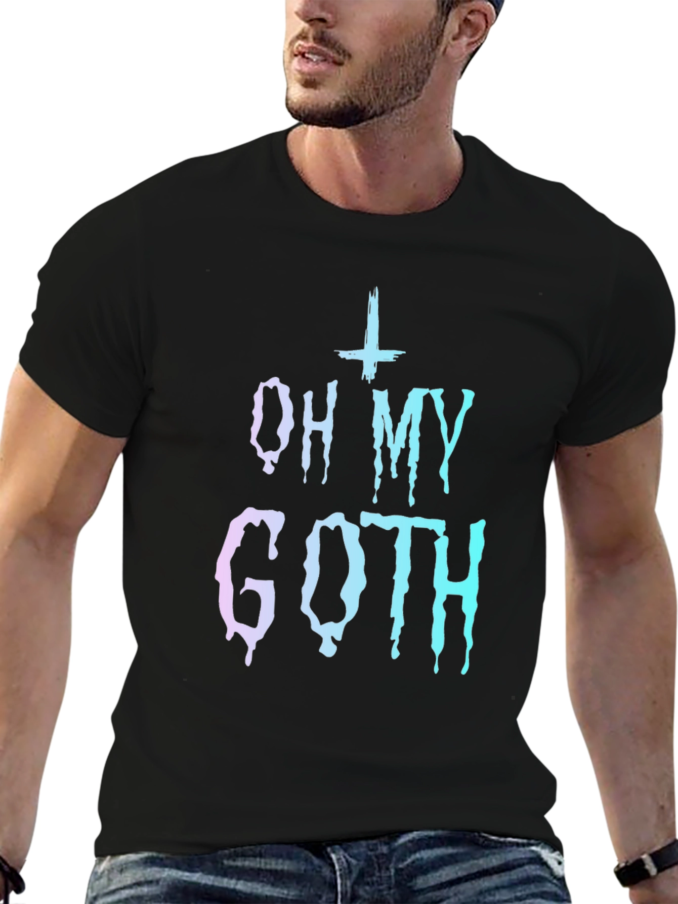 Oh My Goth Graphic Tee - Trendy Gothic Style