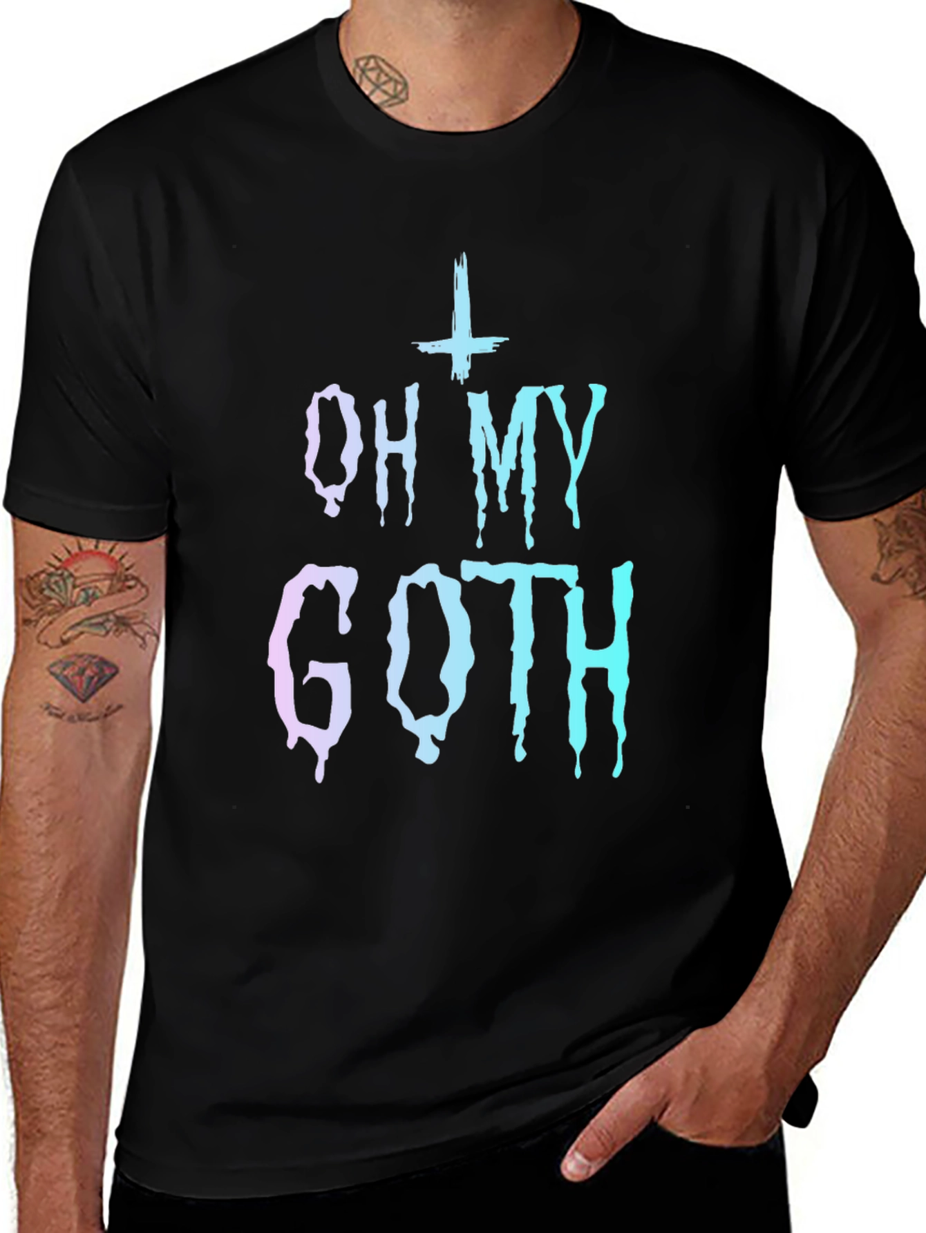 Oh My Goth Graphic Tee - Trendy Gothic Style