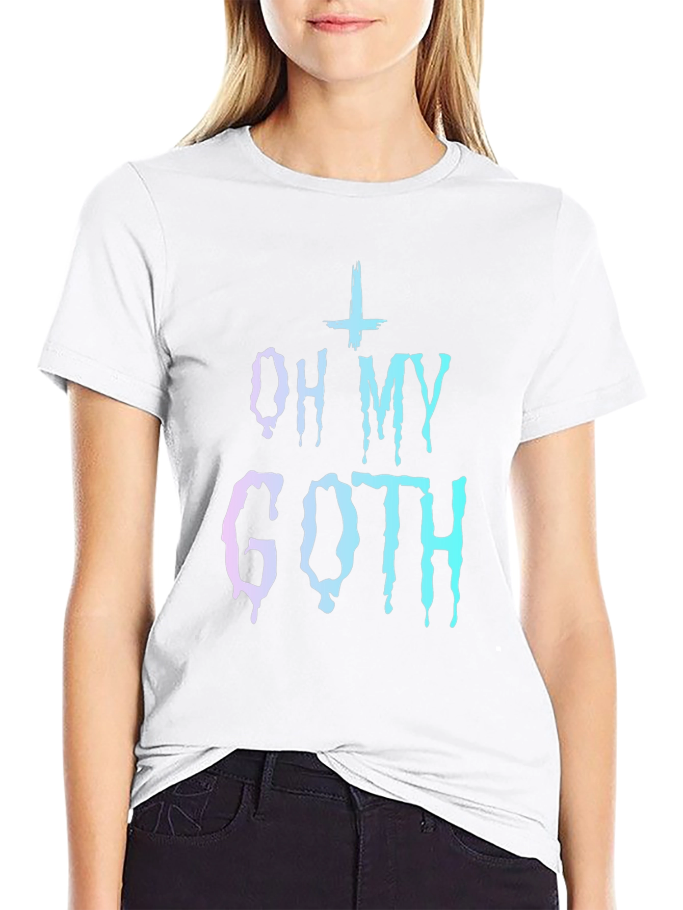 Oh My Goth Graphic Tee - Trendy Gothic Style