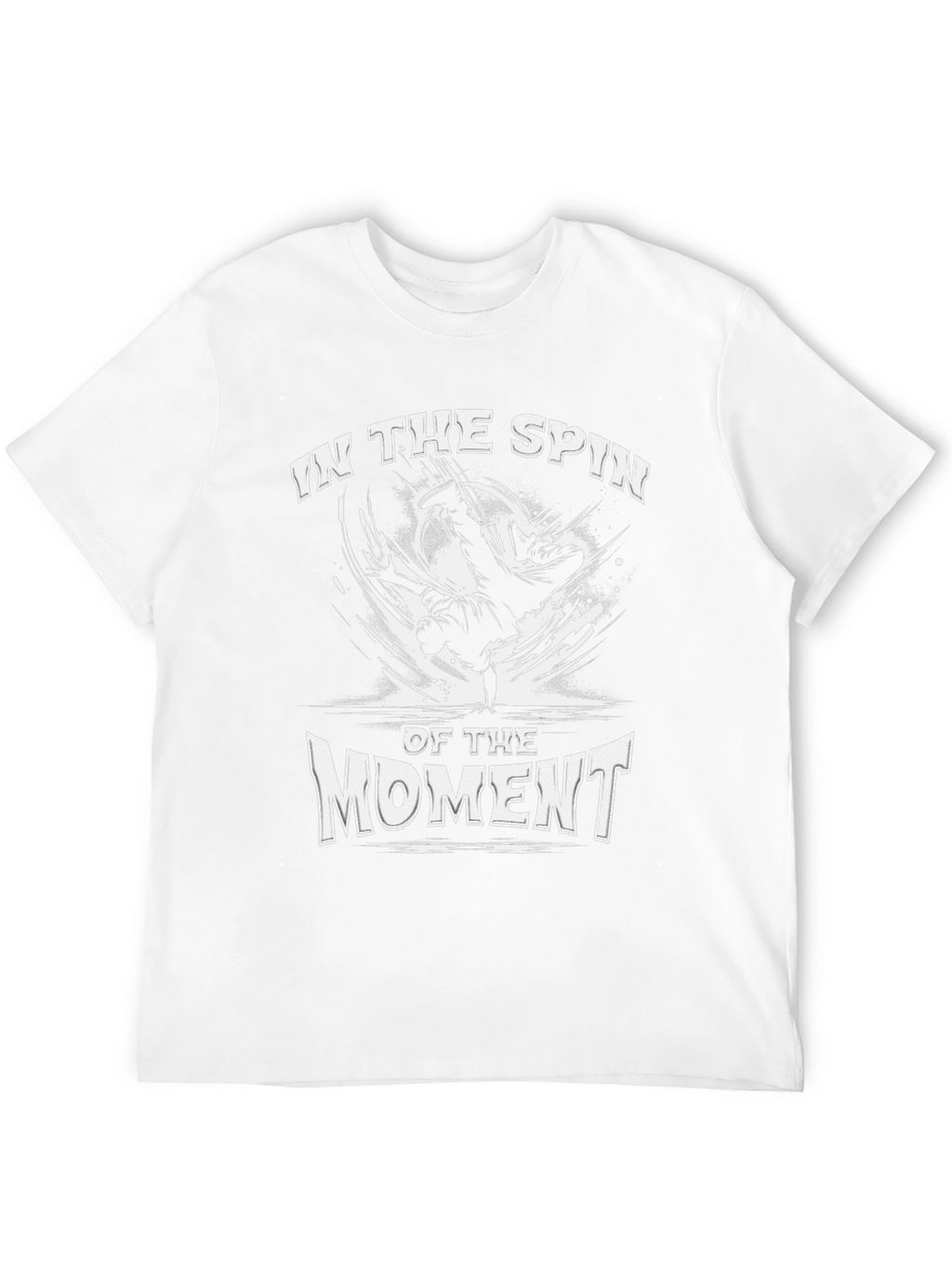 In The Spin of The Moment Black Graphic Tee