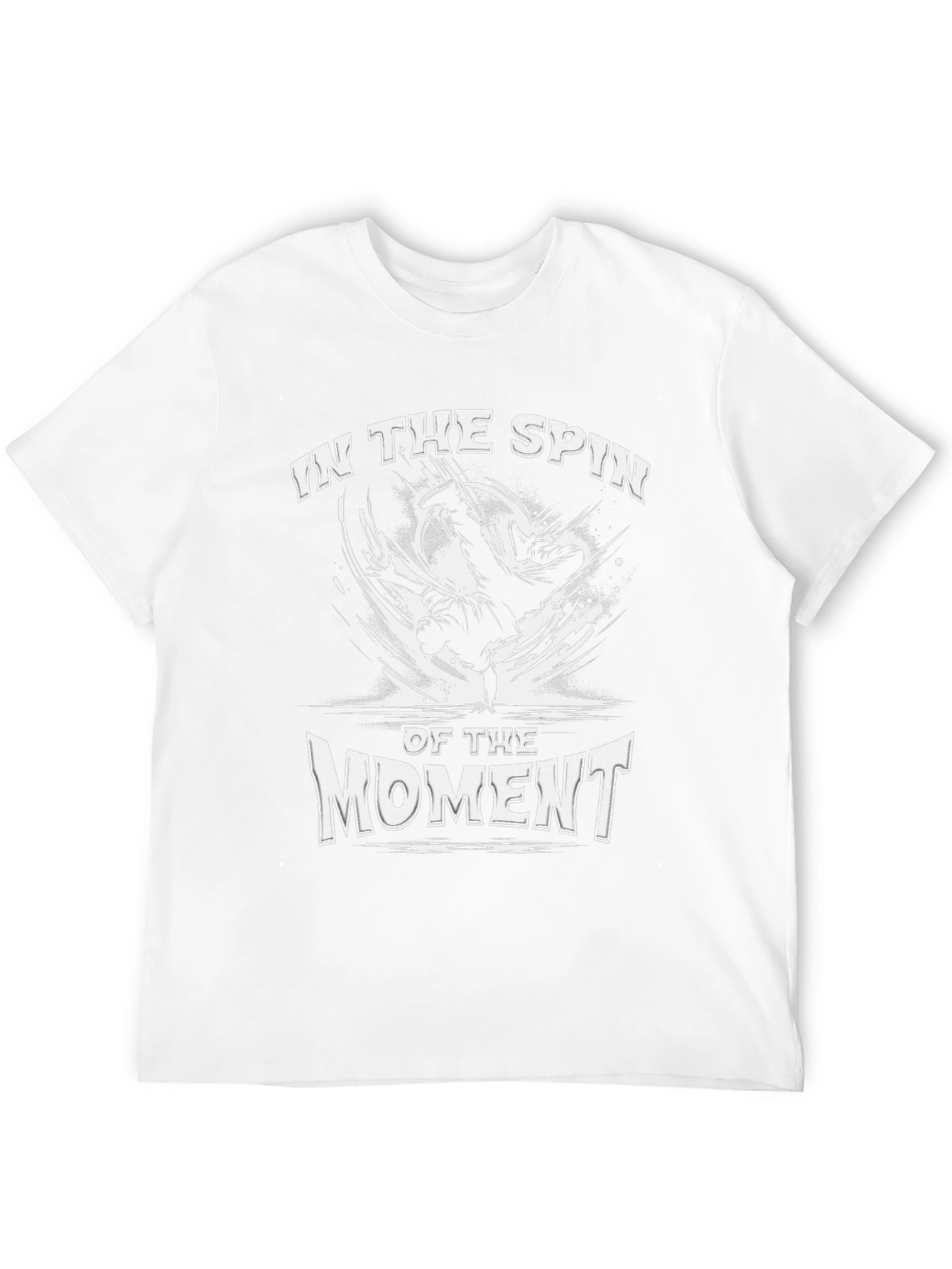 In The Spin of The Moment Black Graphic Tee