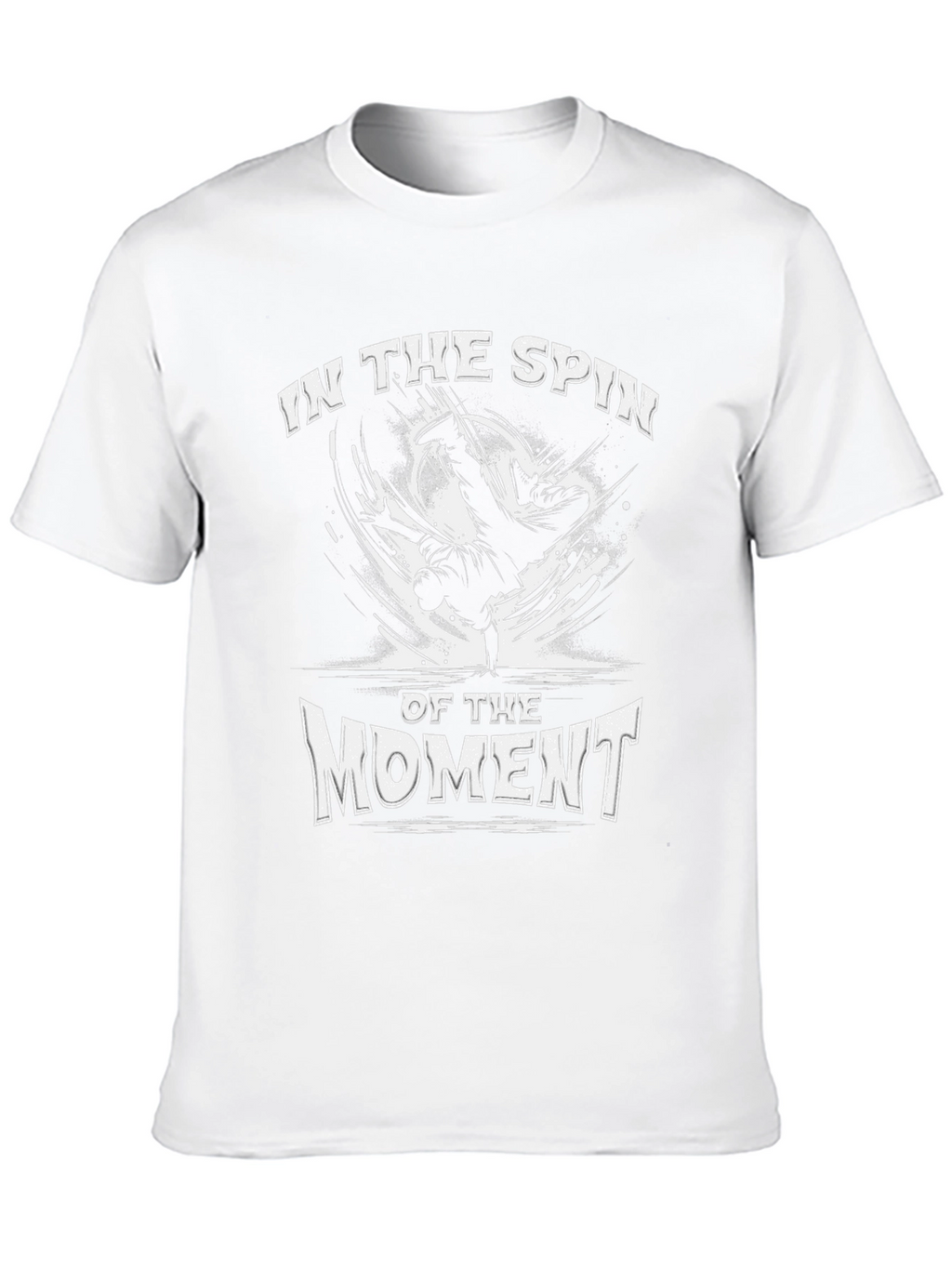 In The Spin of The Moment Black Graphic Tee