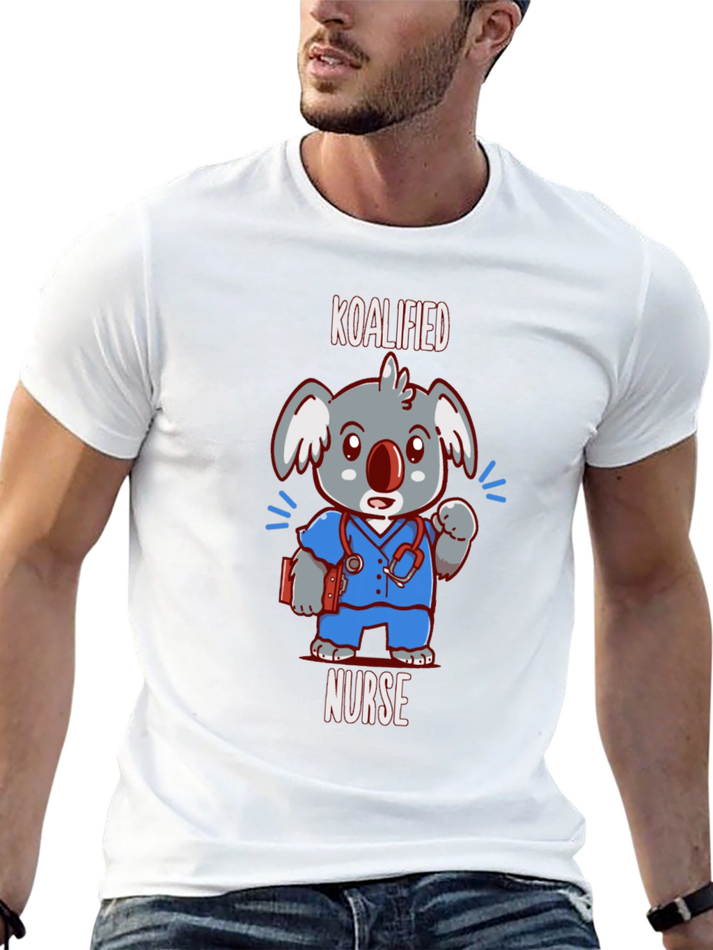 Koalified Nurse T-Shirt - Funny Cartoon Tee