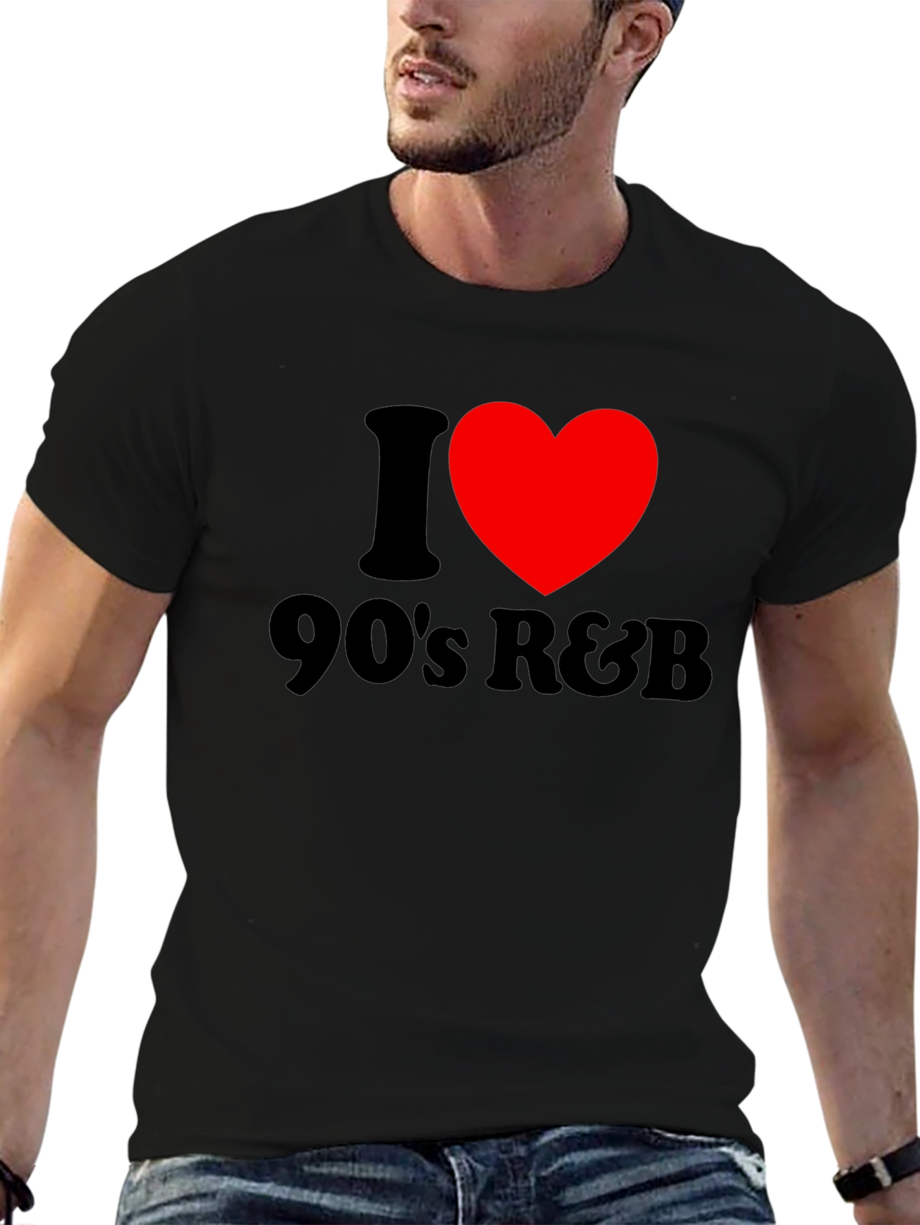 I Love 90s R&B Black T-Shirt