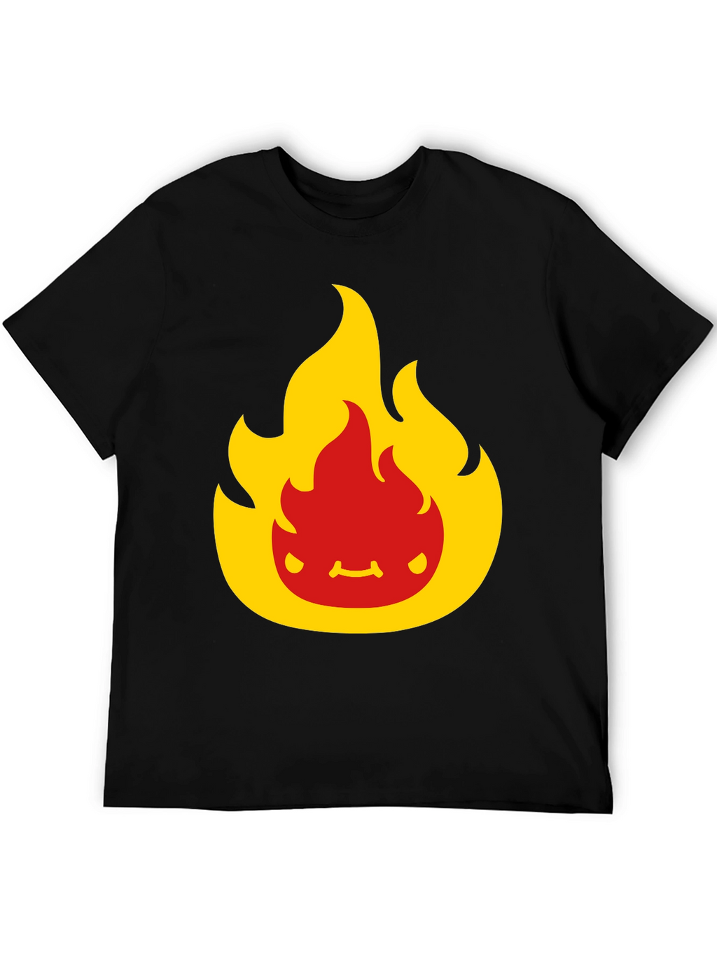 Flame Character Black T-Shirt