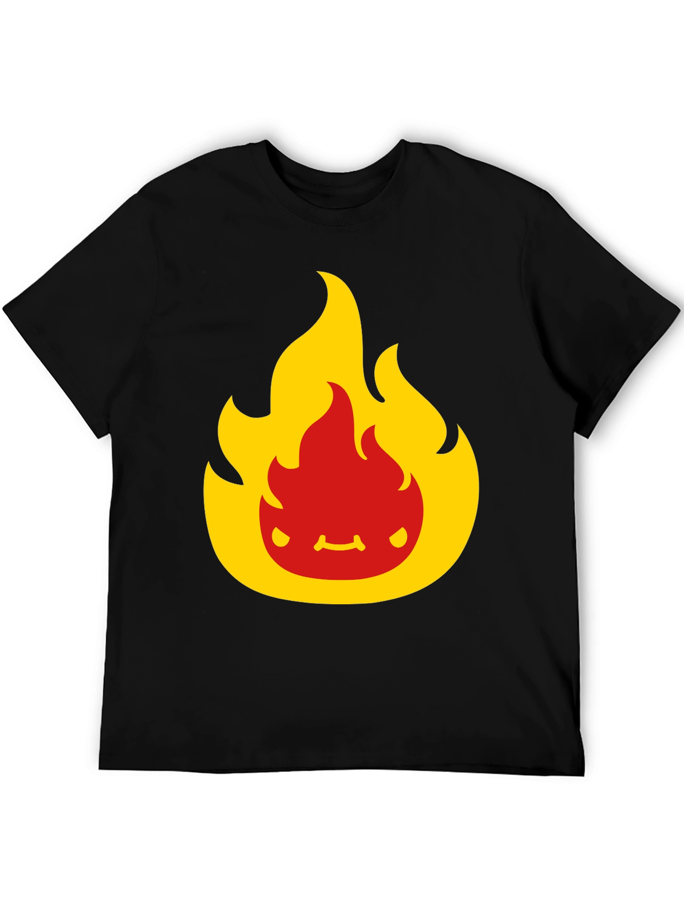 Flame Character Black T-Shirt