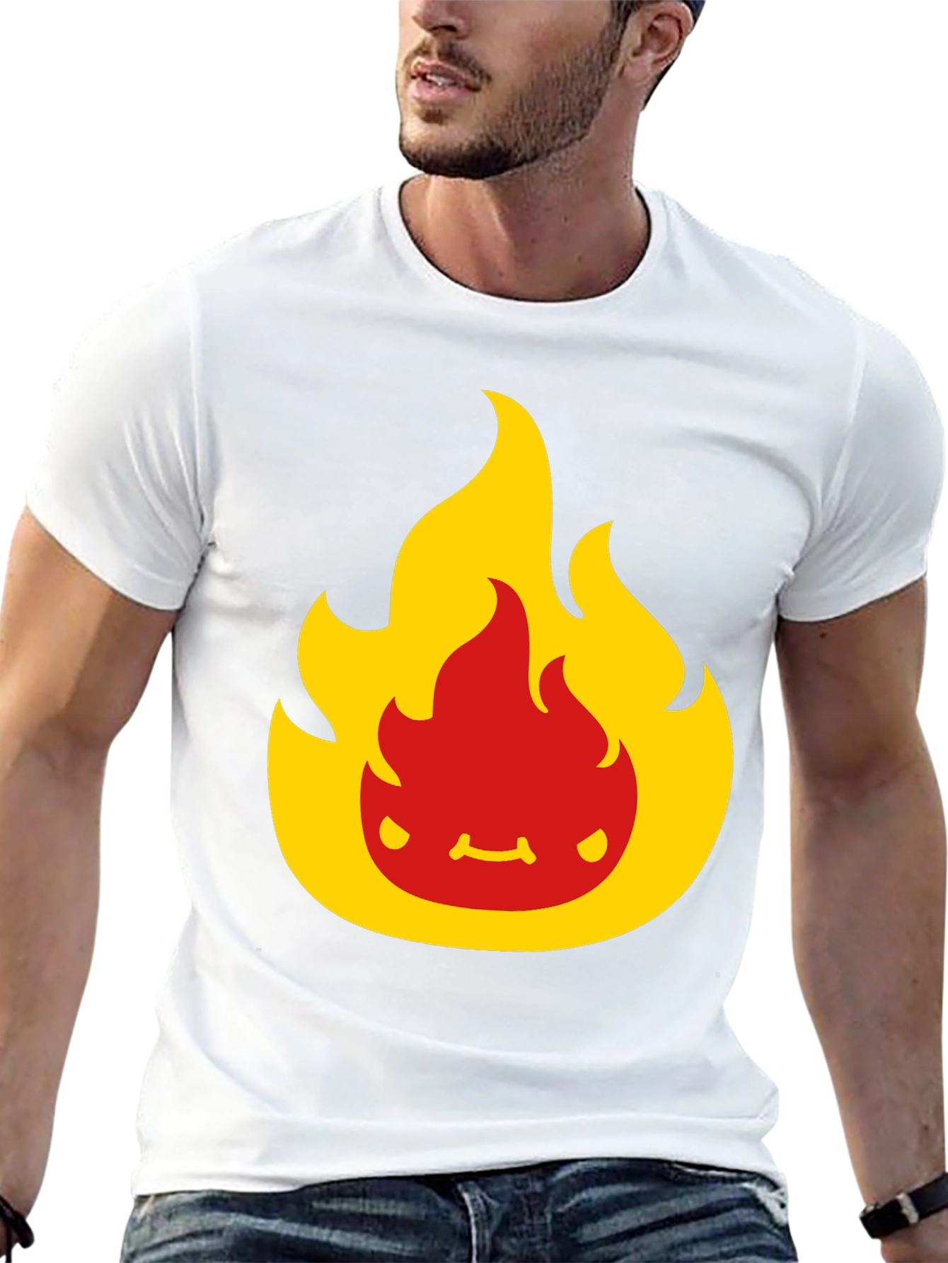 Flame Character Black T-Shirt