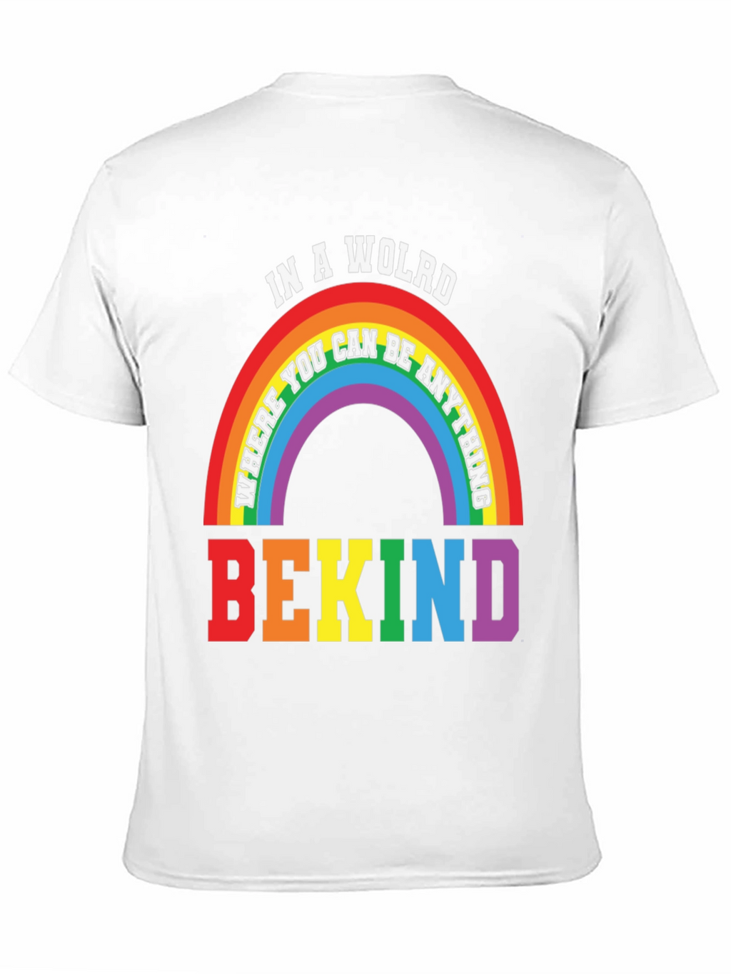 Be Kind Rainbow Graphic T-Shirt