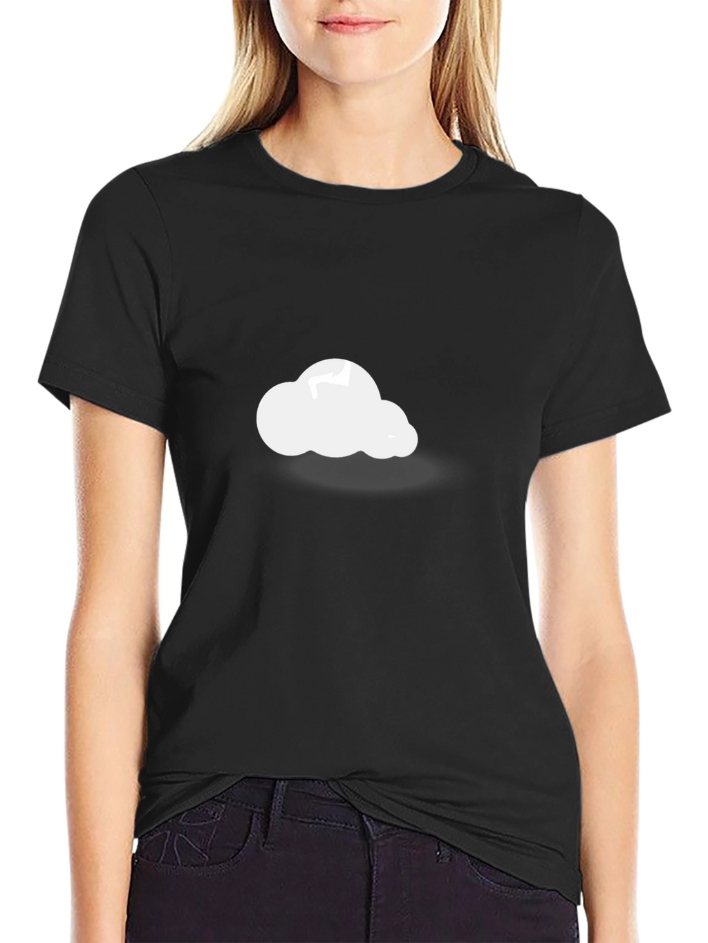 Cloud Graphic Black T-Shirt