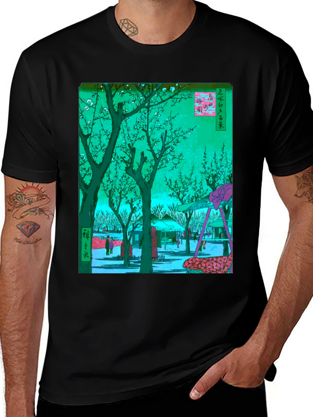 Japanese Art T-Shirt: Blossom Garden