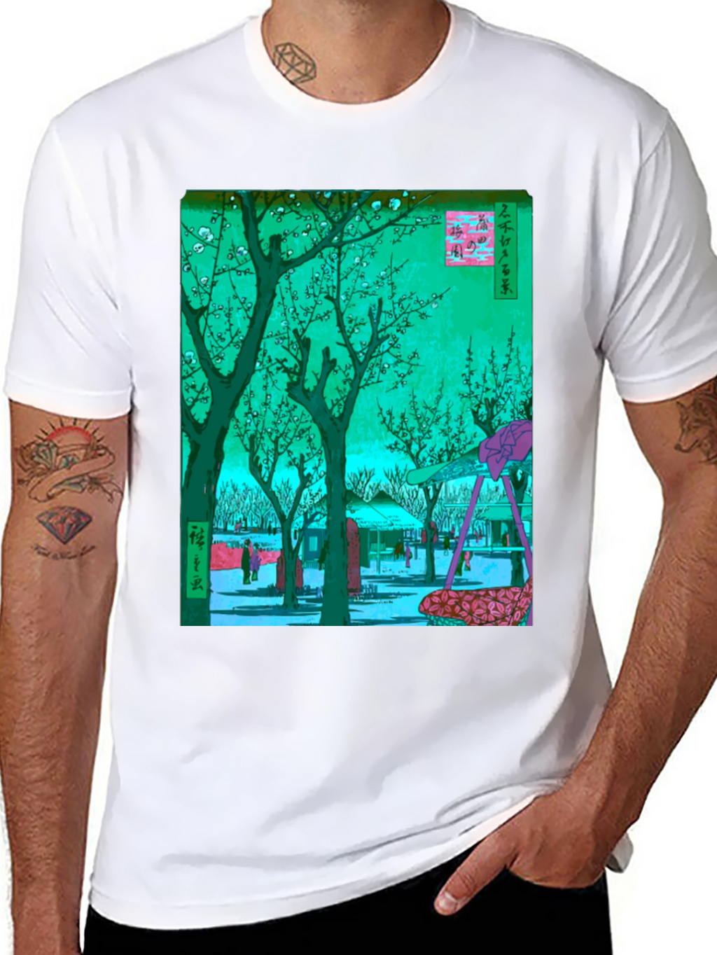 Japanese Art T-Shirt: Blossom Garden