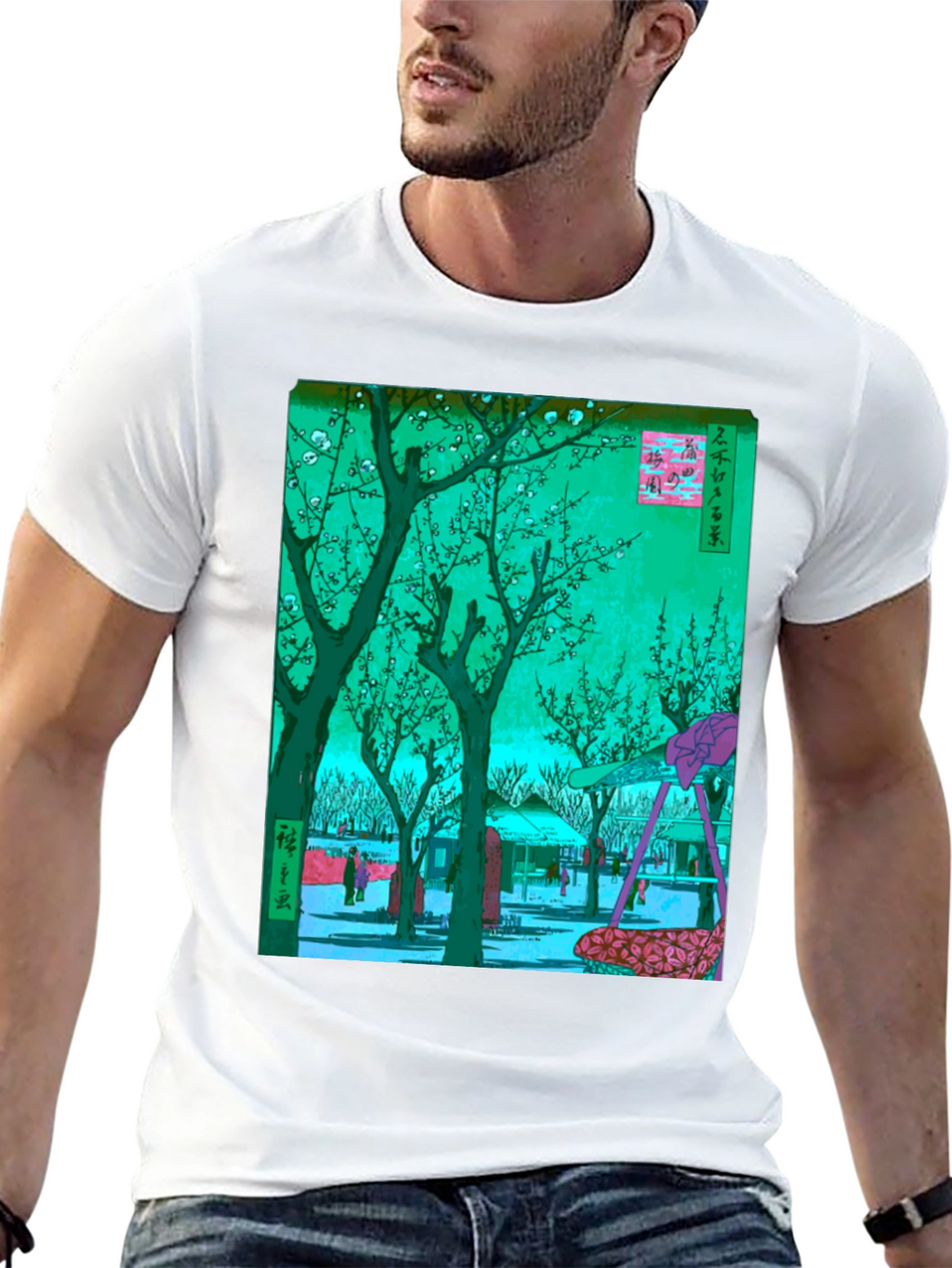 Japanese Art T-Shirt: Blossom Garden