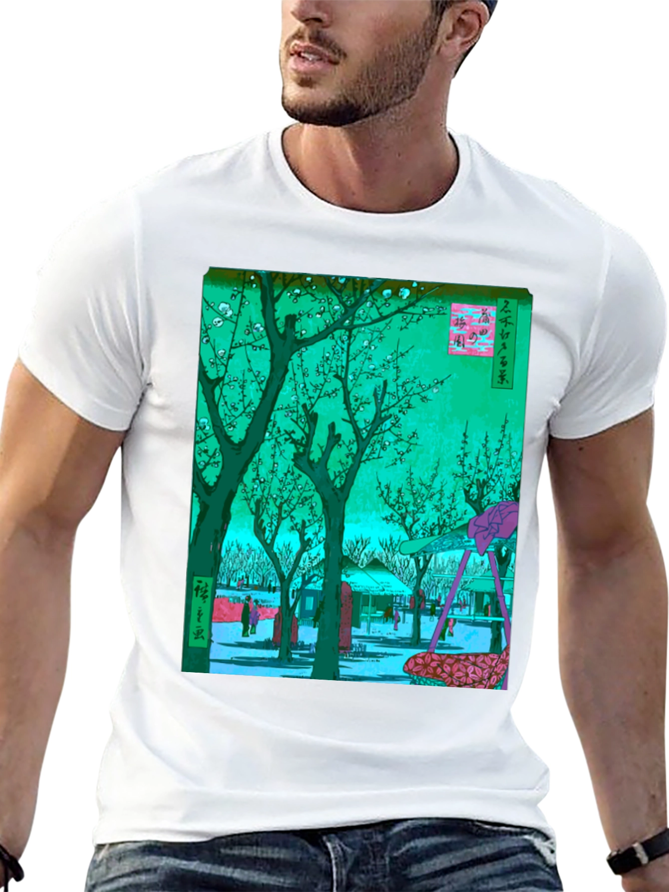 Japanese Art T-Shirt: Blossom Garden