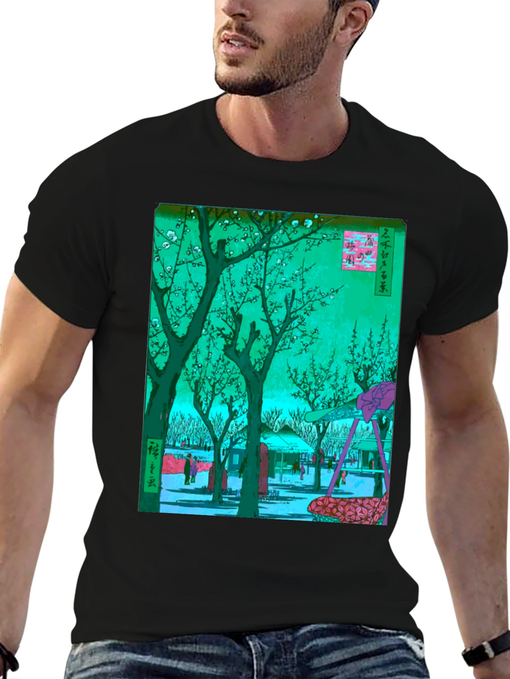 Japanese Art T-Shirt: Blossom Garden