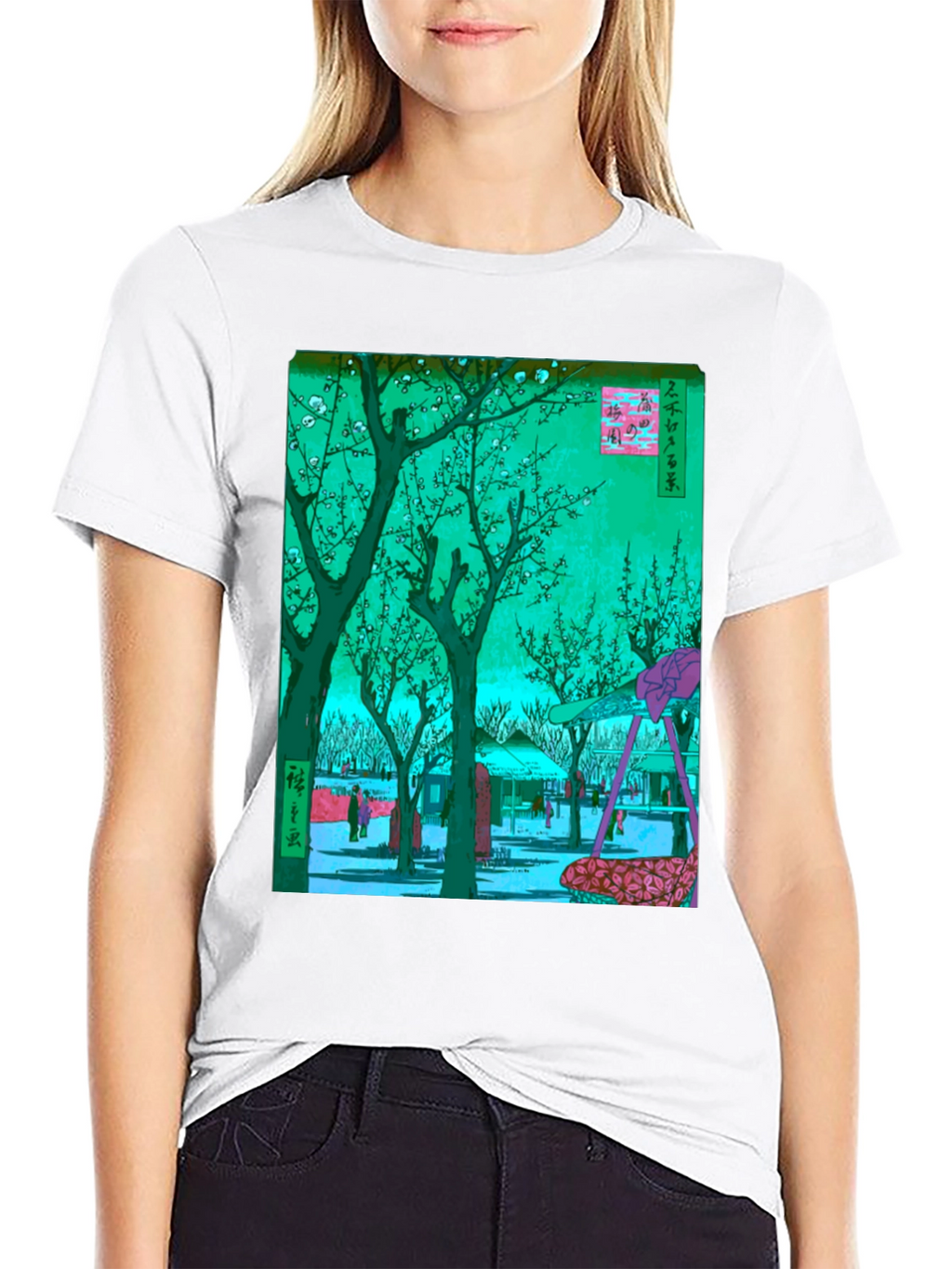 Japanese Art T-Shirt: Blossom Garden