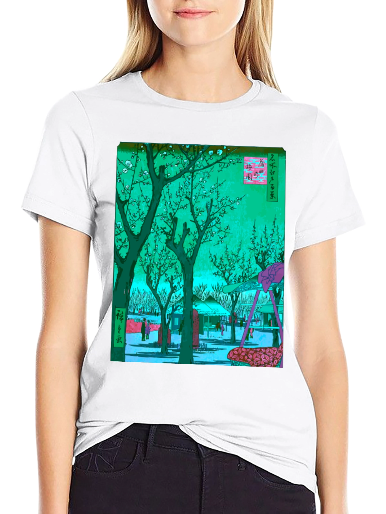 Japanese Art T-Shirt: Blossom Garden