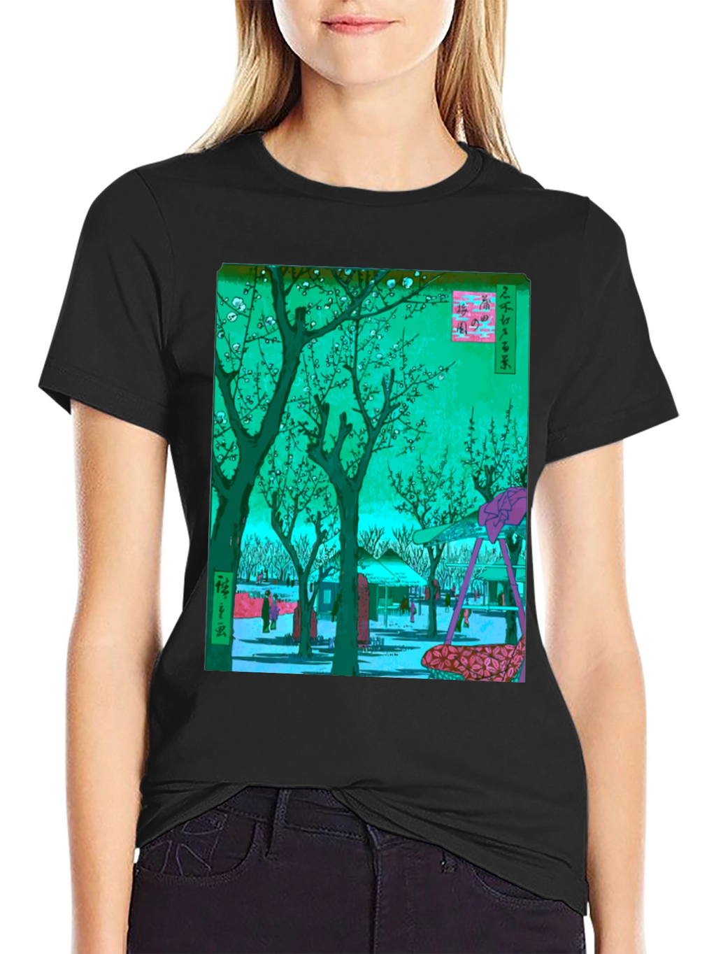 Japanese Art T-Shirt: Blossom Garden