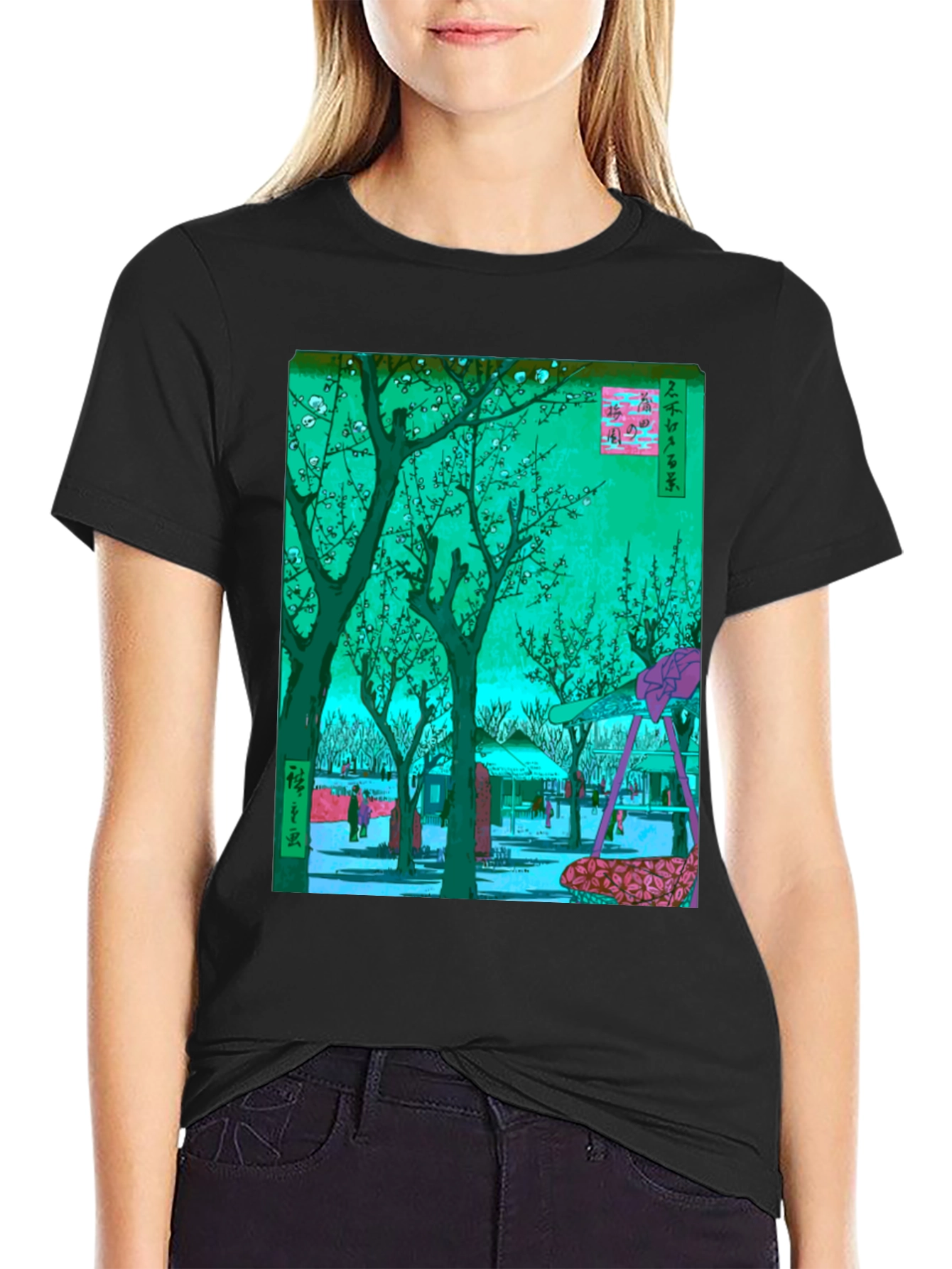 Japanese Art T-Shirt: Blossom Garden