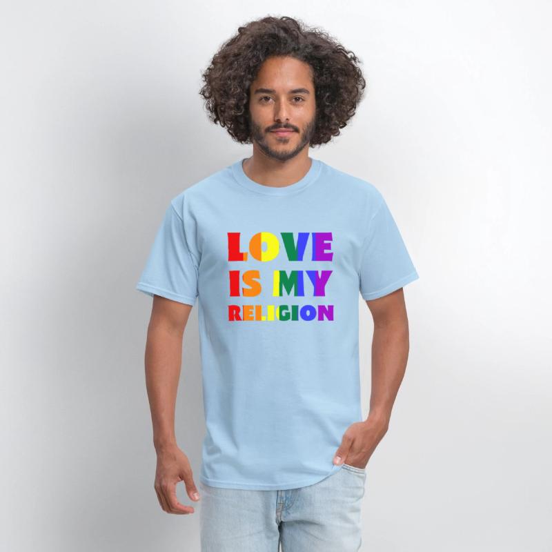Love Is My Religion LGBTQIA Rainbow Flag Gay Pride