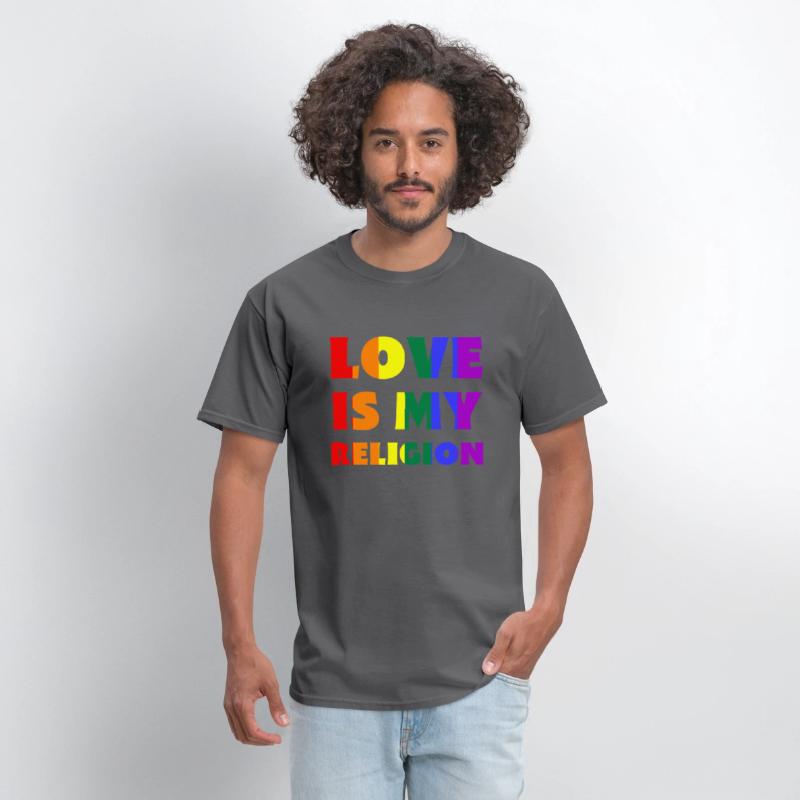 Love Is My Religion LGBTQIA Rainbow Flag Gay Pride
